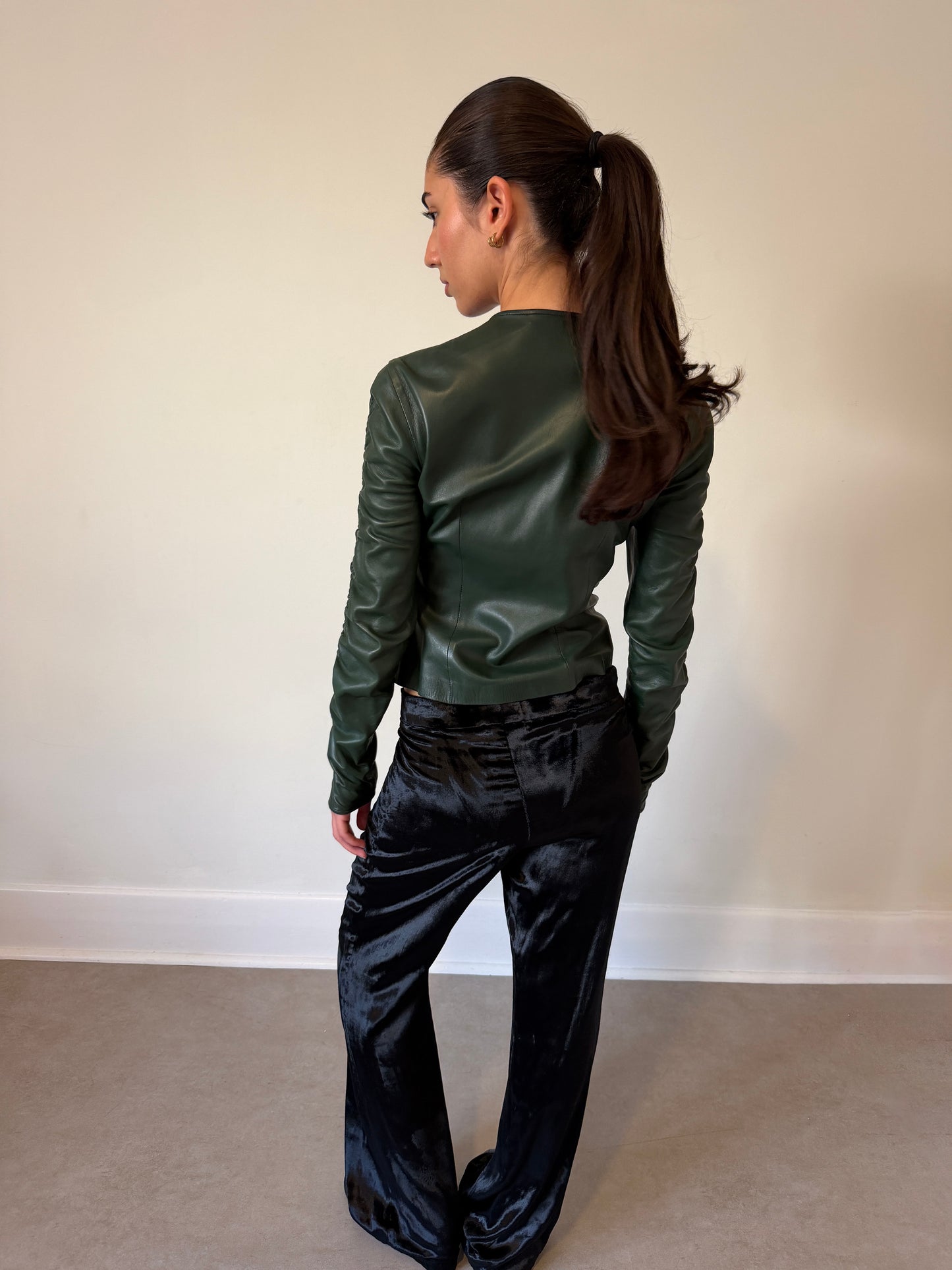 (rare) gucci fall winter 1999 leather jacket