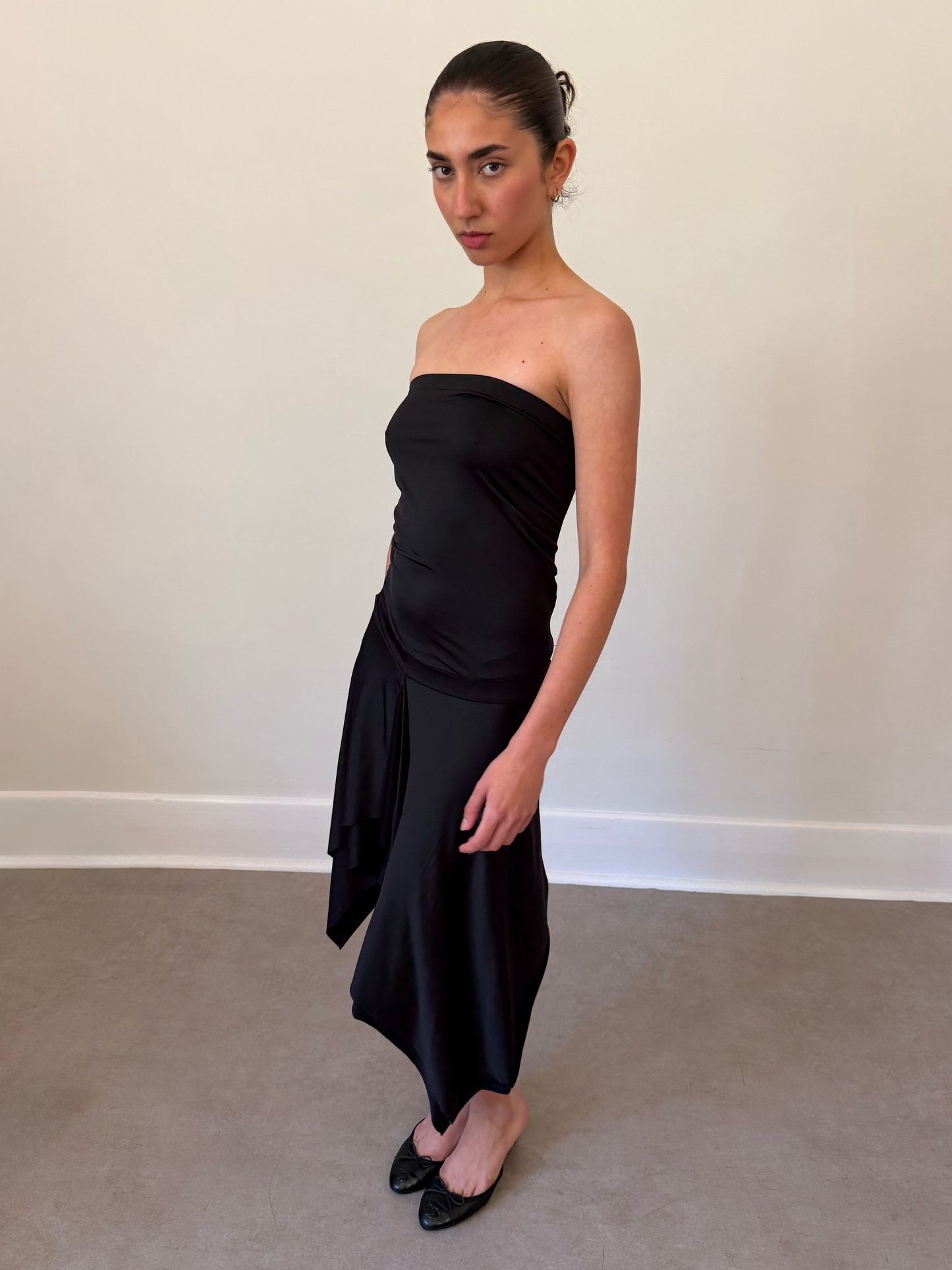 90s asymmetrical dress