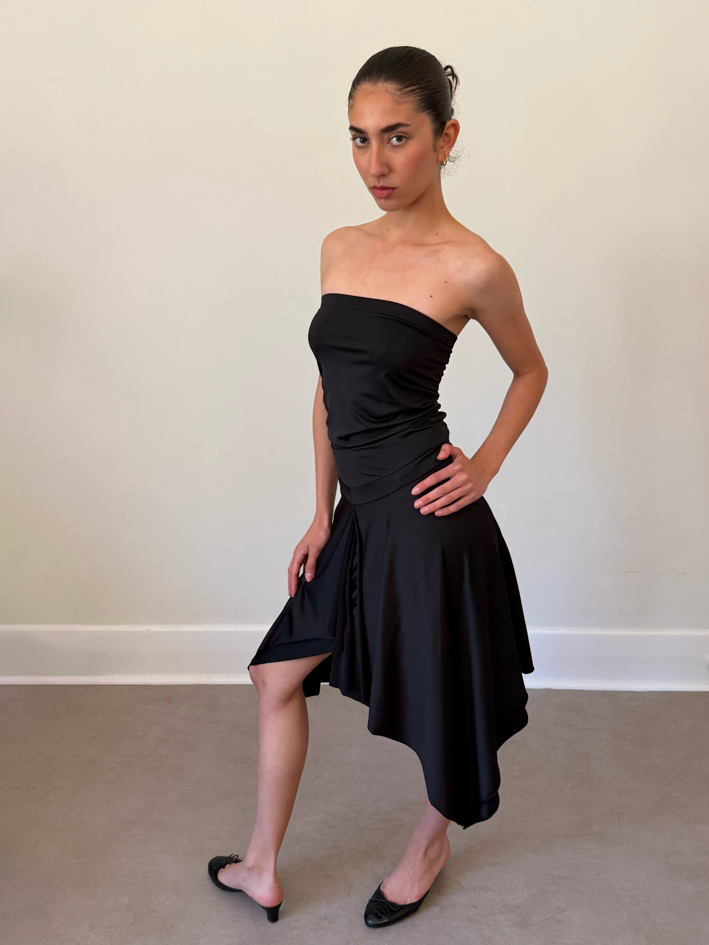 90s asymmetrical dress