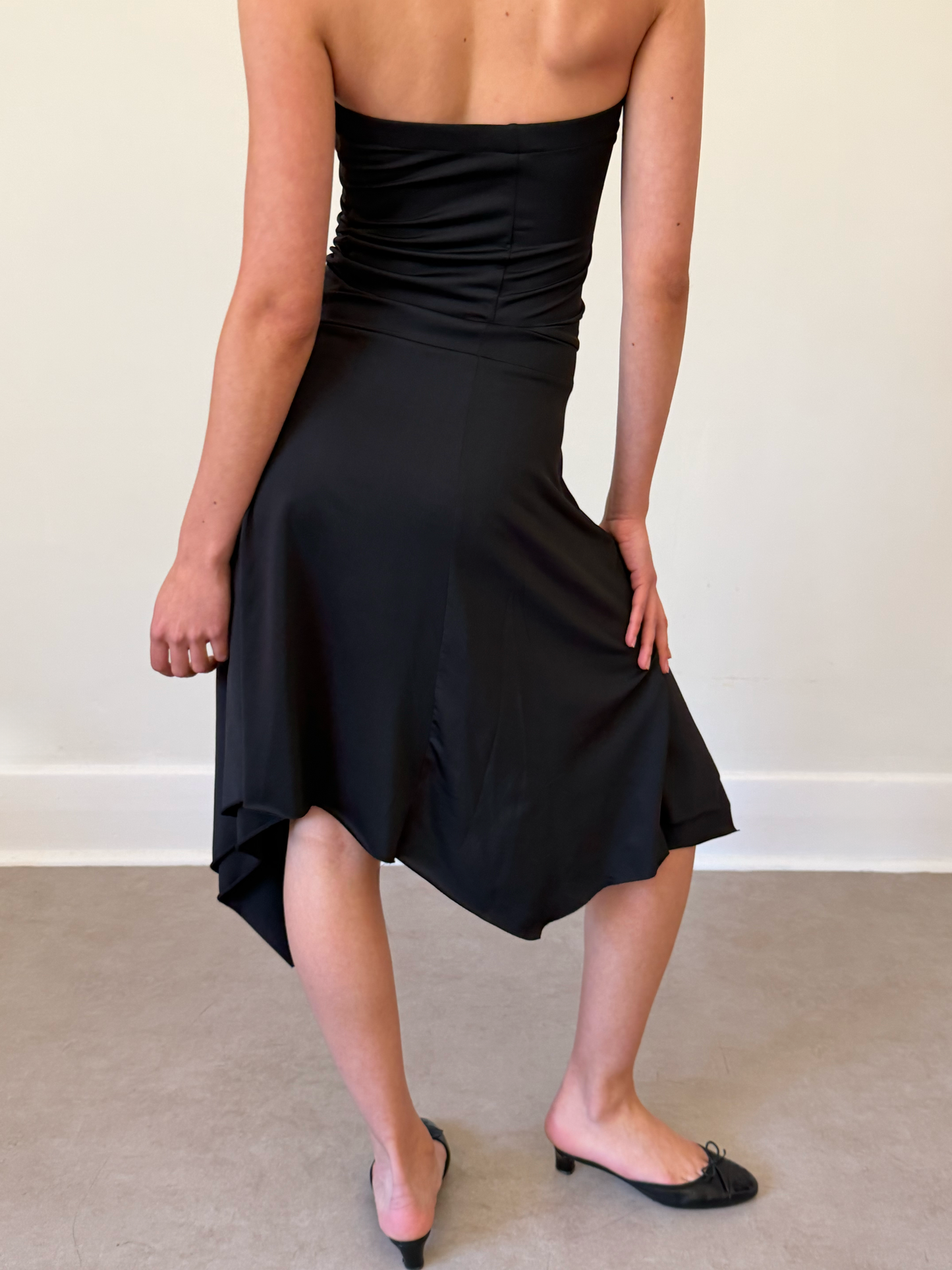 90s asymmetrical dress