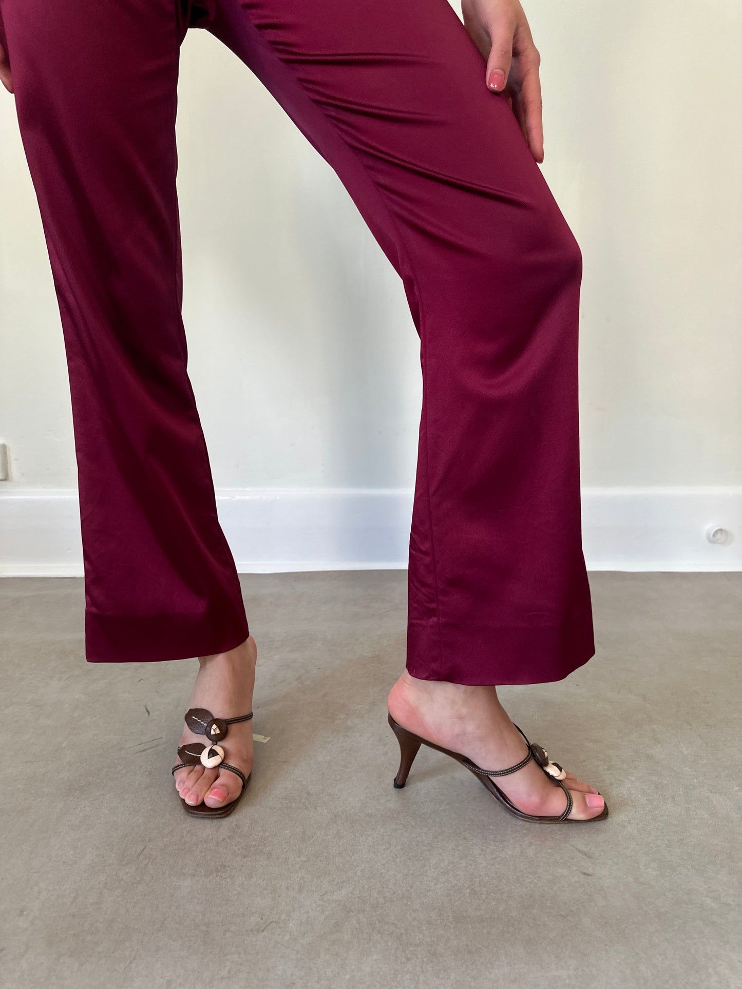 prada ss 1997 rose appliqué heels
