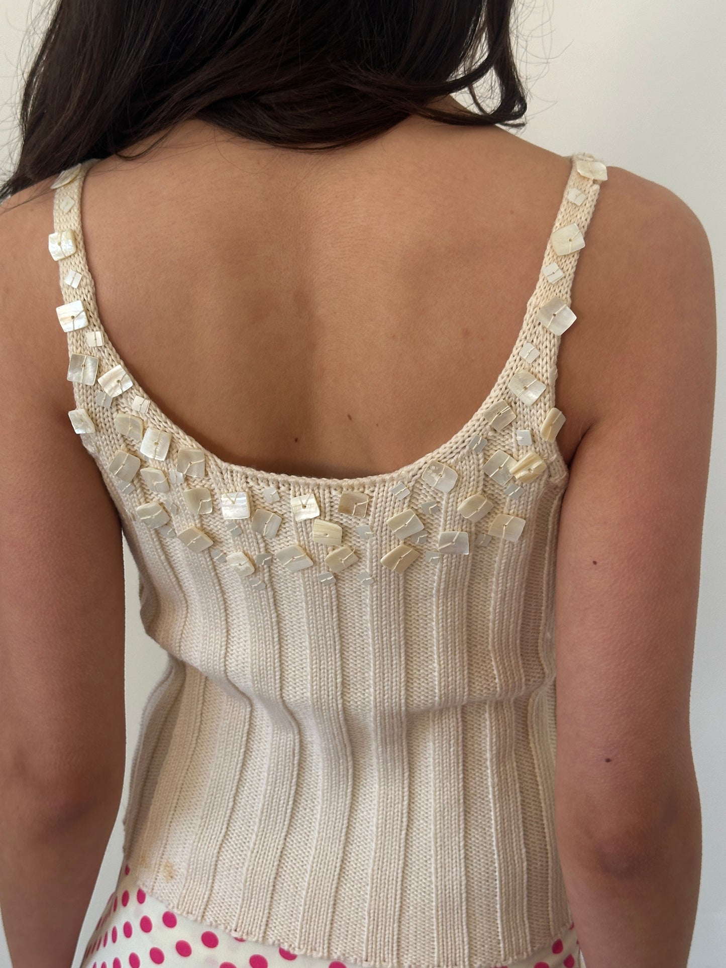 (rare) 90s gianni versace pearl top