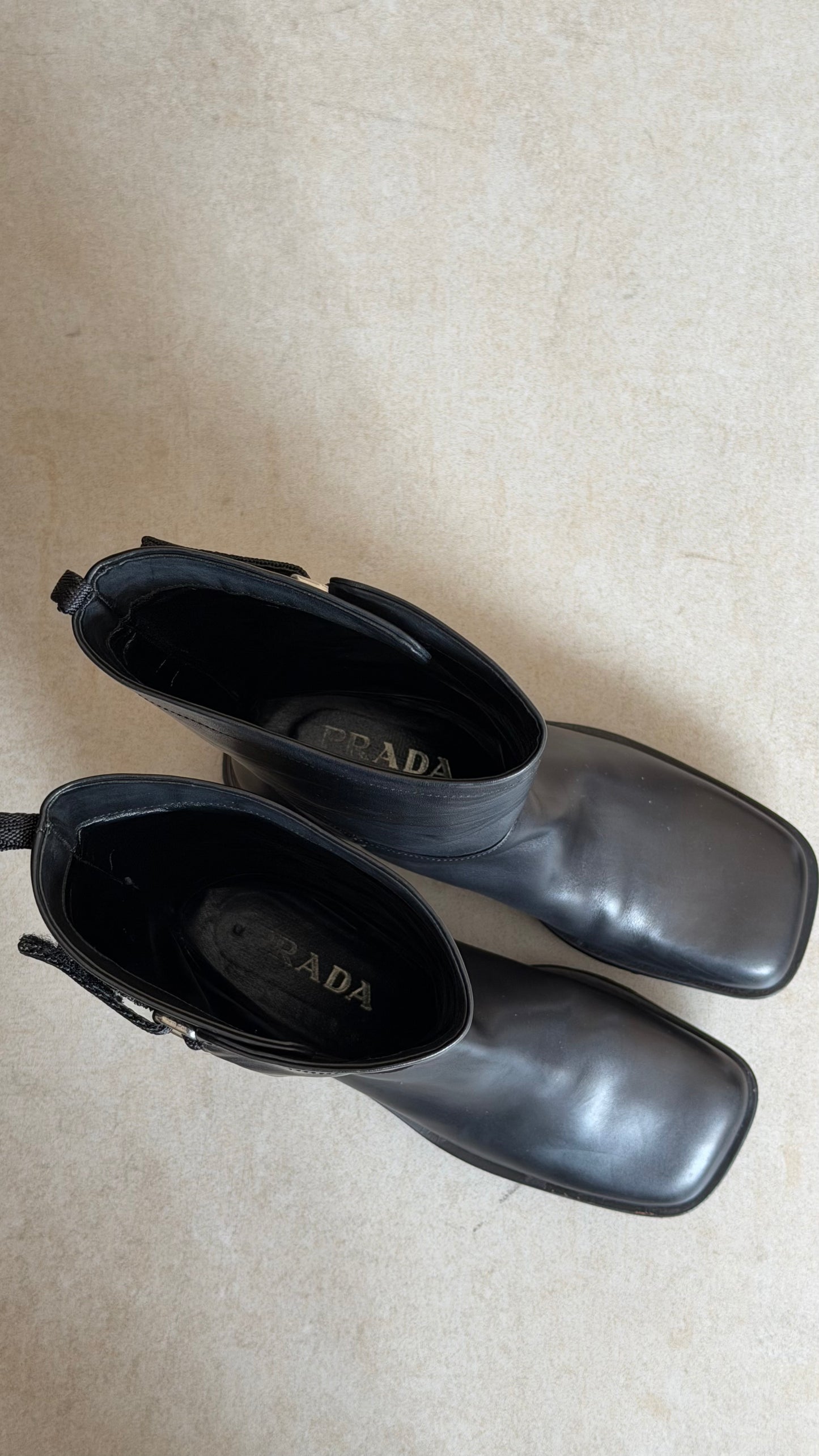 prada spring summer 1999 split sole boots