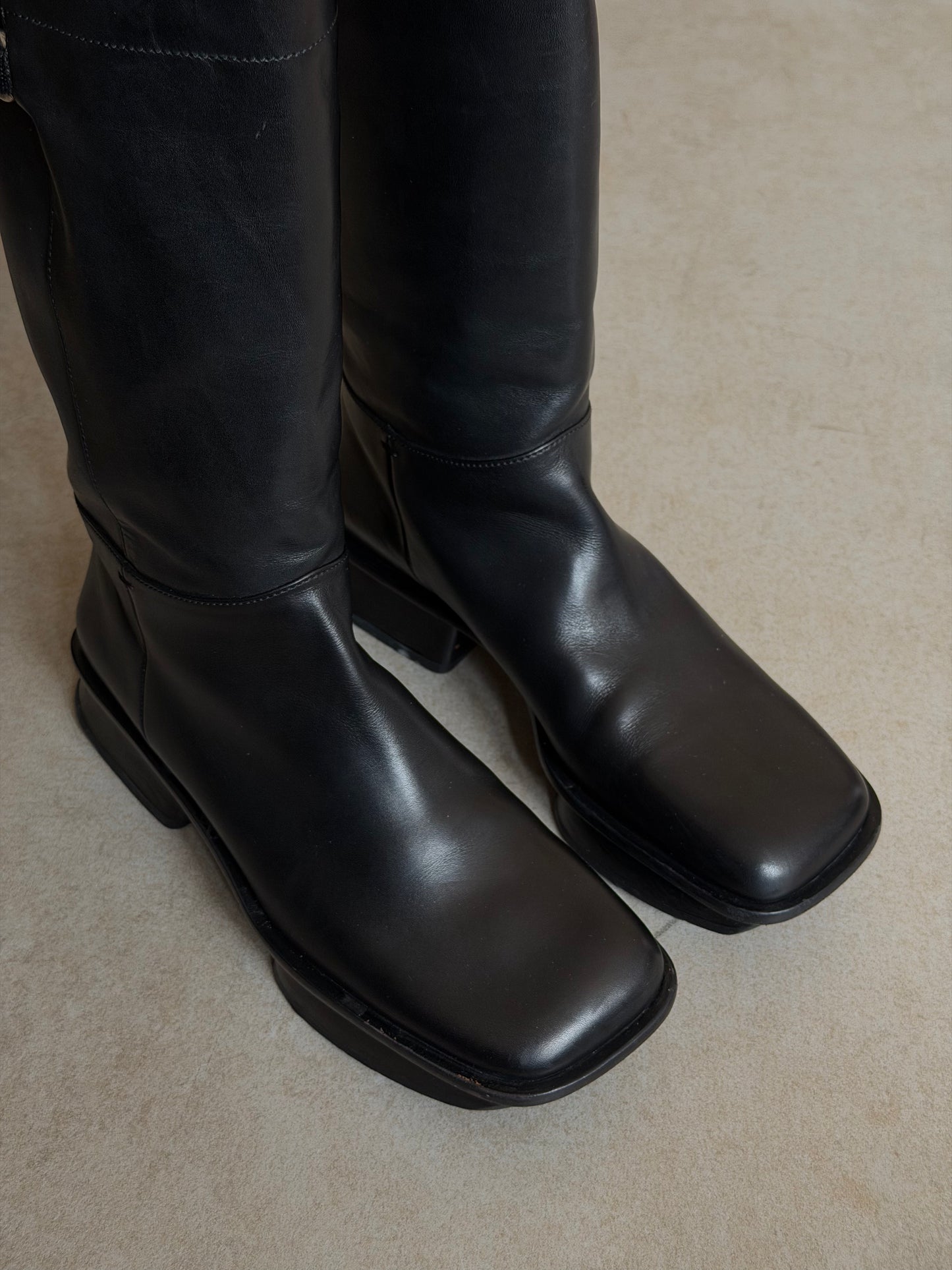 prada spring summer 1999 split sole boots