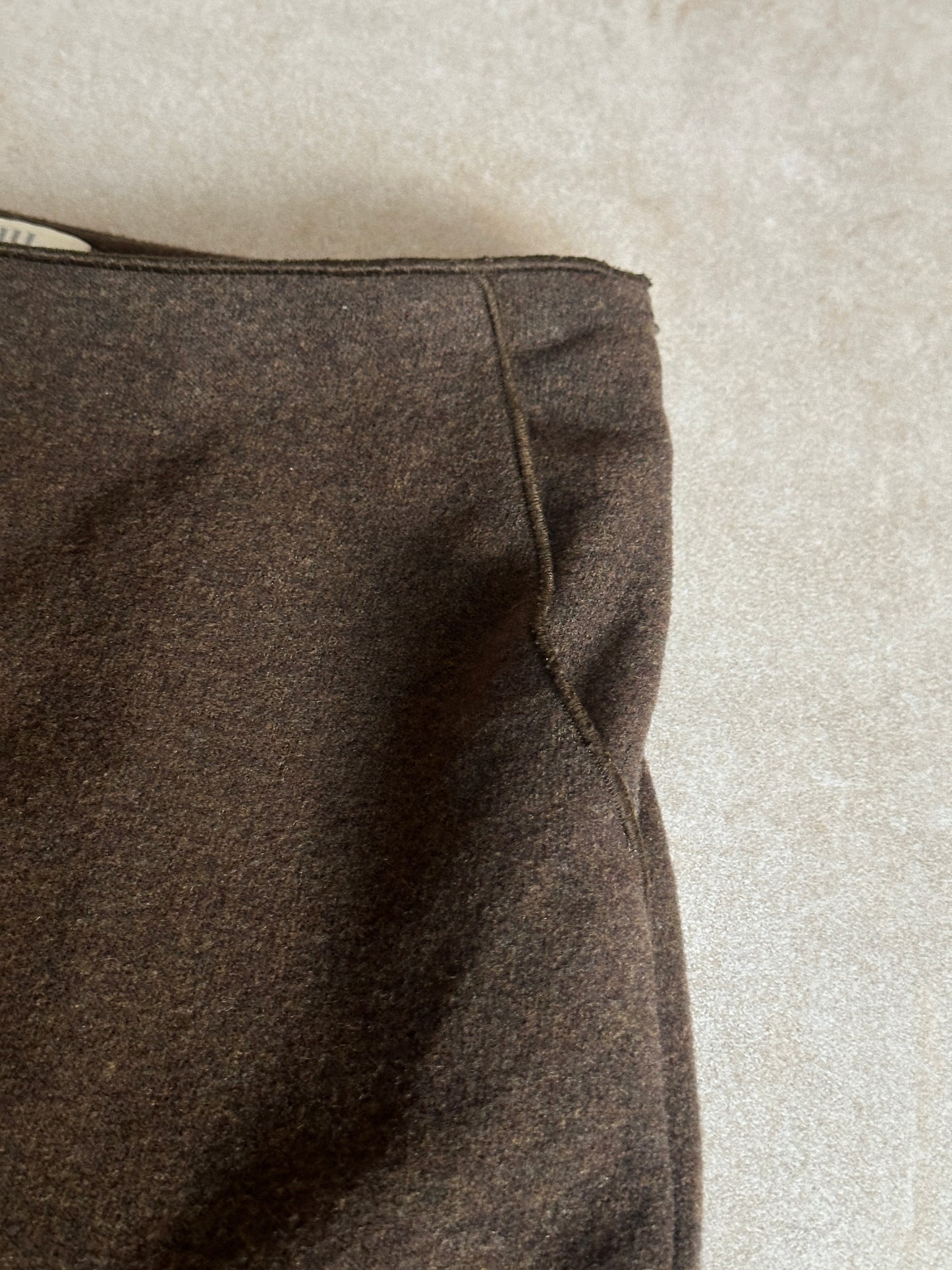 (rare) miu miu fw 1999 brown wool skirt