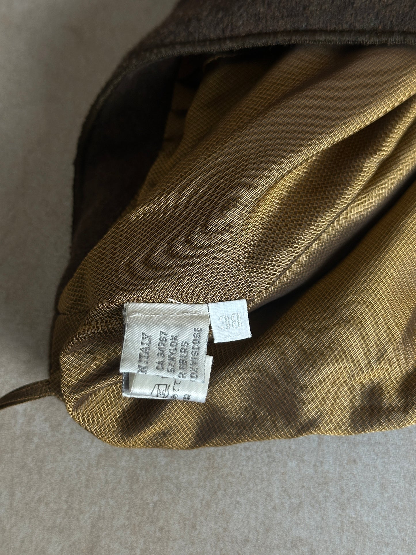 (rare) miu miu fw 1999 brown wool skirt