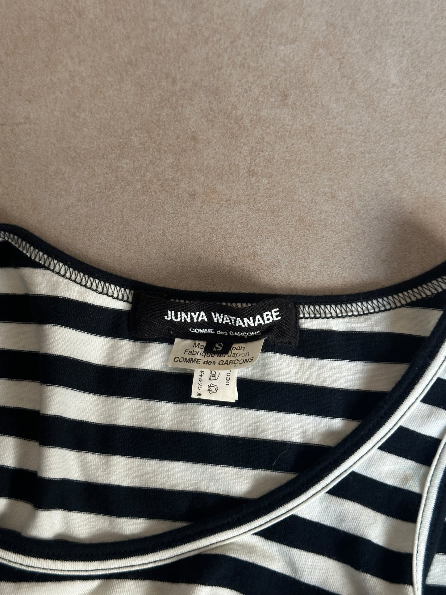 (early 2000s) junya watanabe comme des garçons striped set