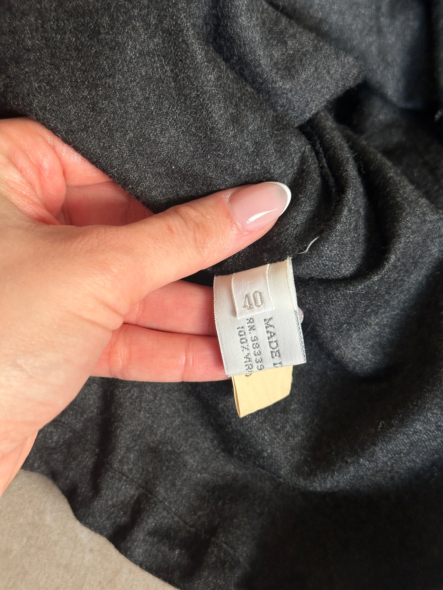 miu miu fw 1999 grey two-piece set