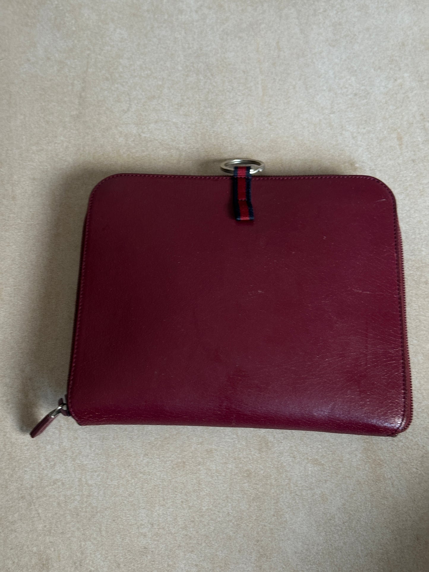 ss2000 miu miu burgundy foldable bag