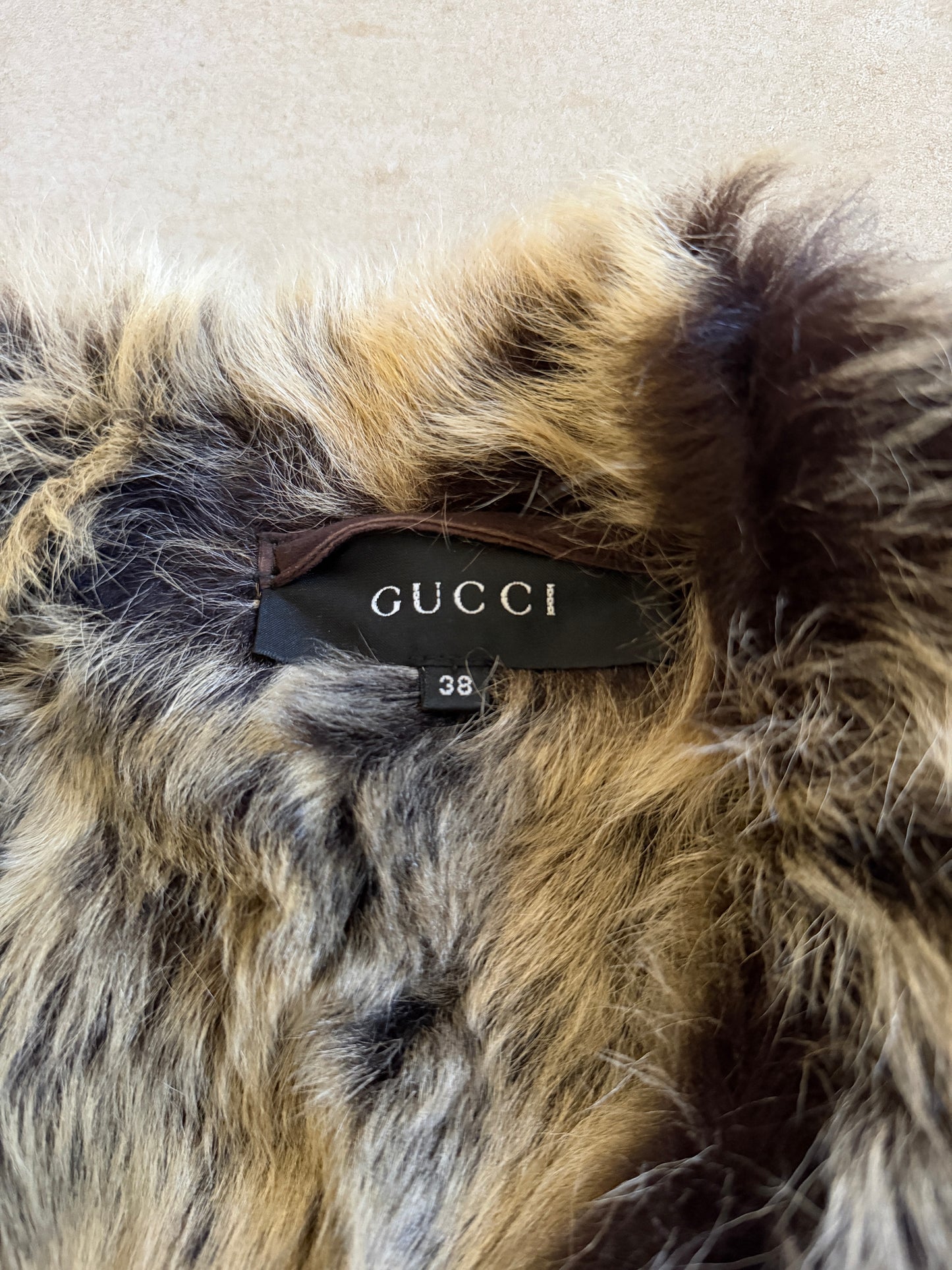 gucci fall winter 1998 by tom ford shearling jacket