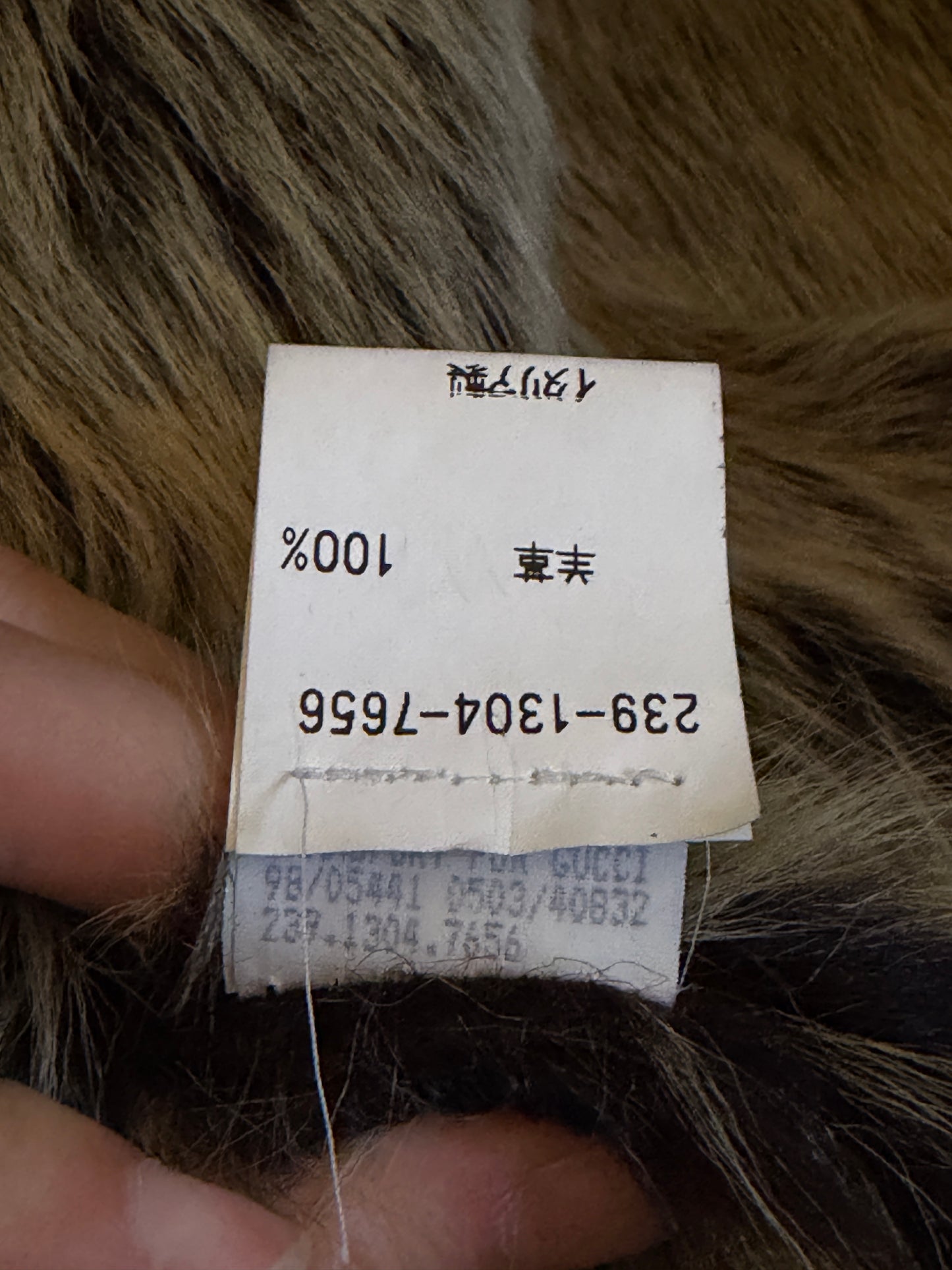 gucci fall winter 1998 by tom ford shearling jacket