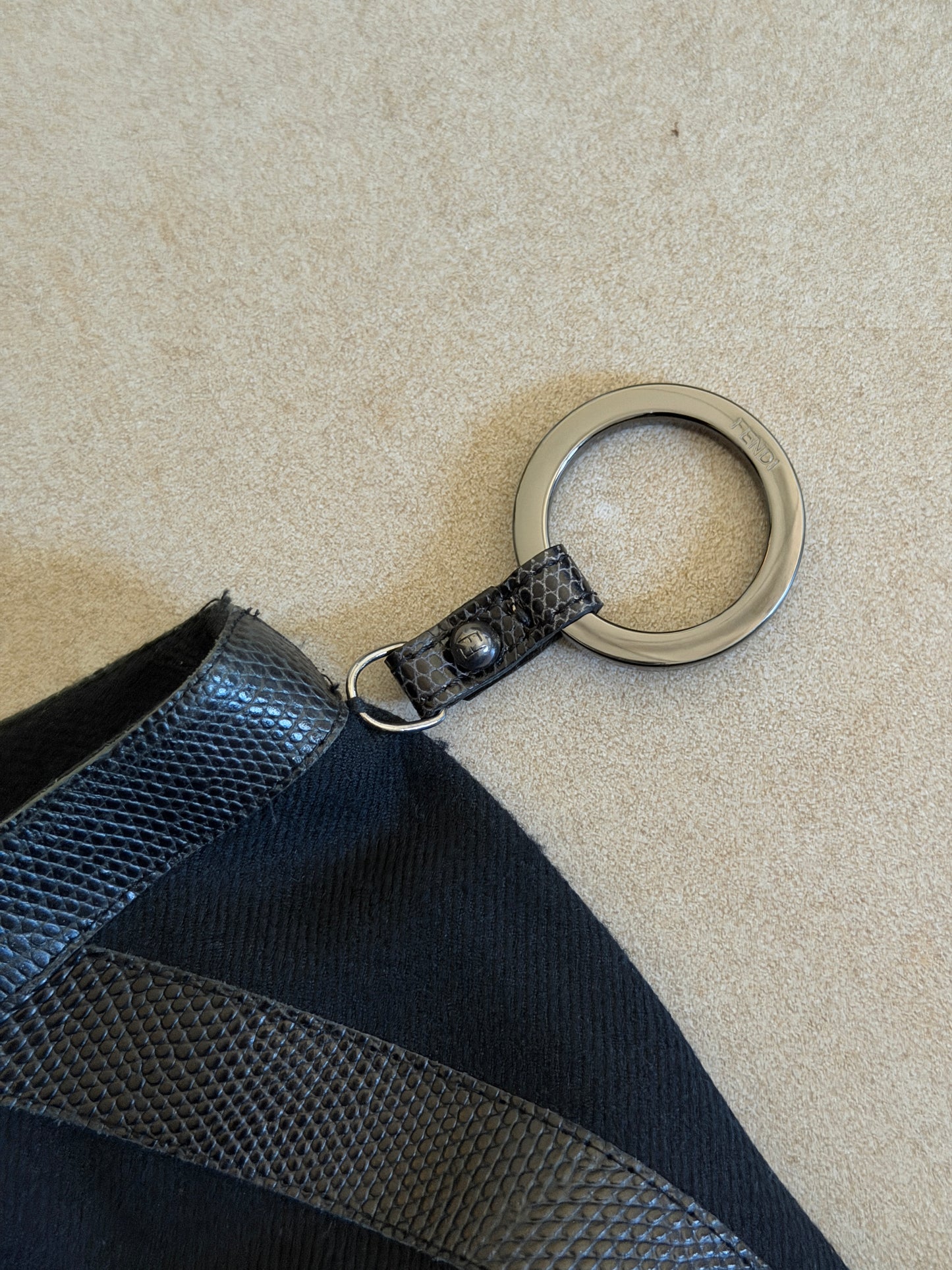 fendi fall 2003 leather wool pants