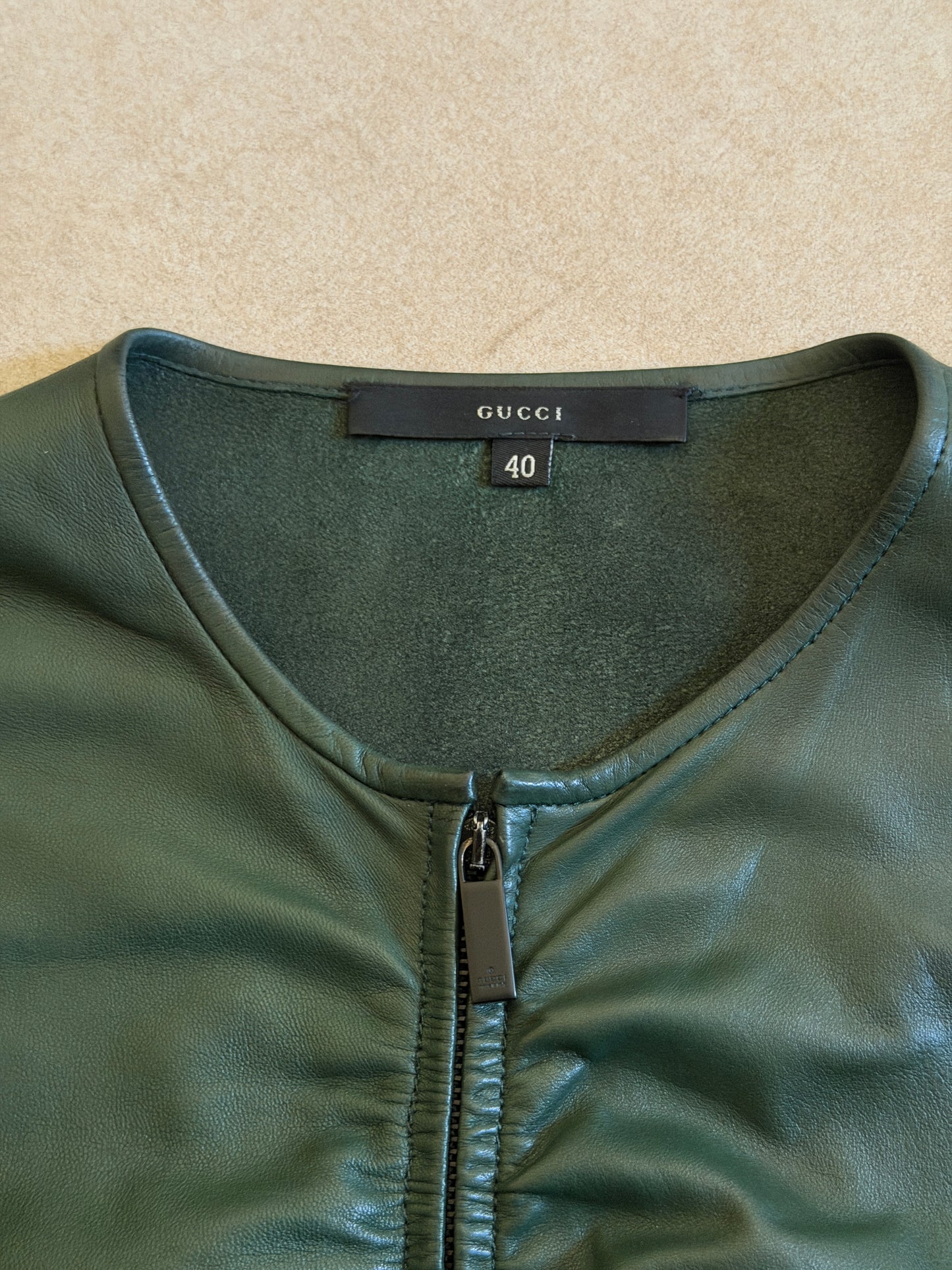 (rare) gucci fall winter 1999 leather jacket