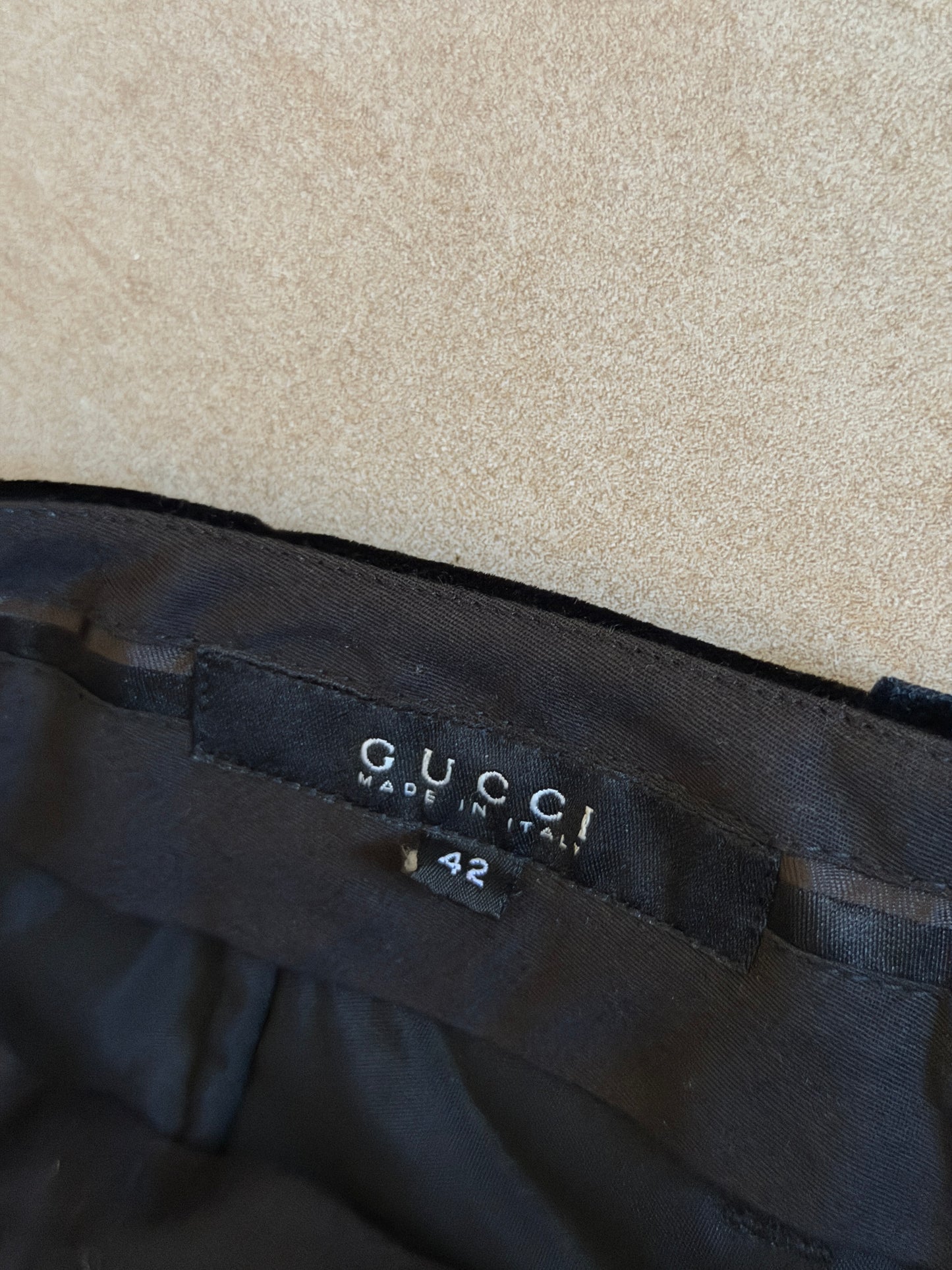 gucci fall 2004 velour pants