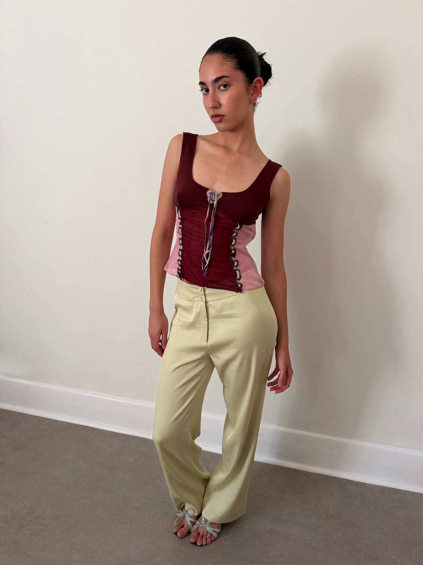 (permanent collection) miu miu fall 1999 butterfly top