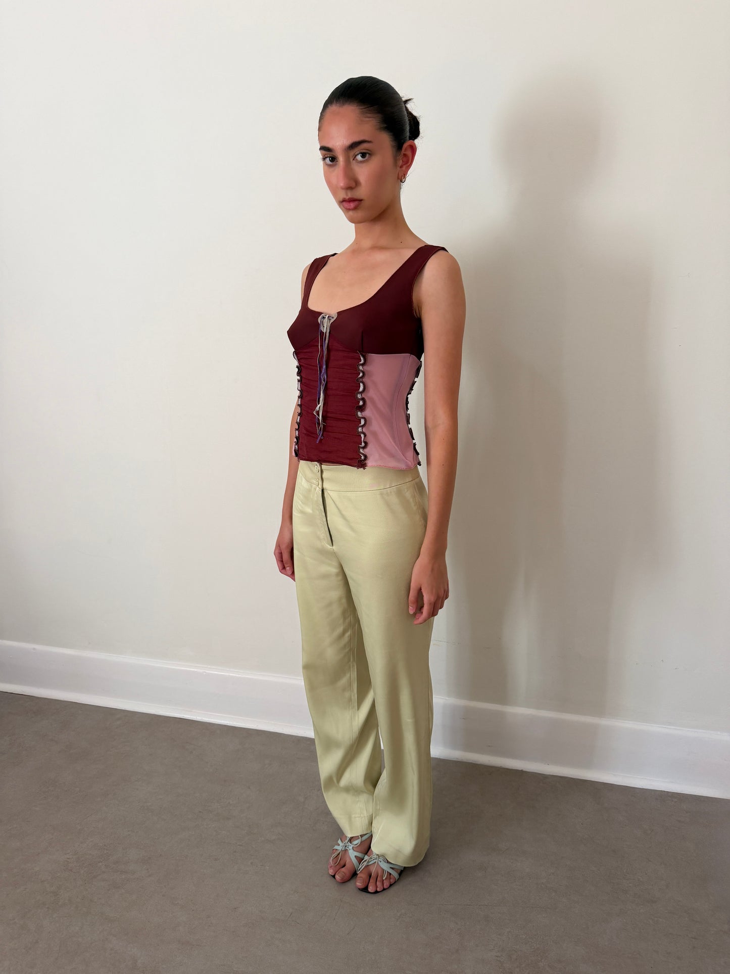 george gross 1990s satin pants