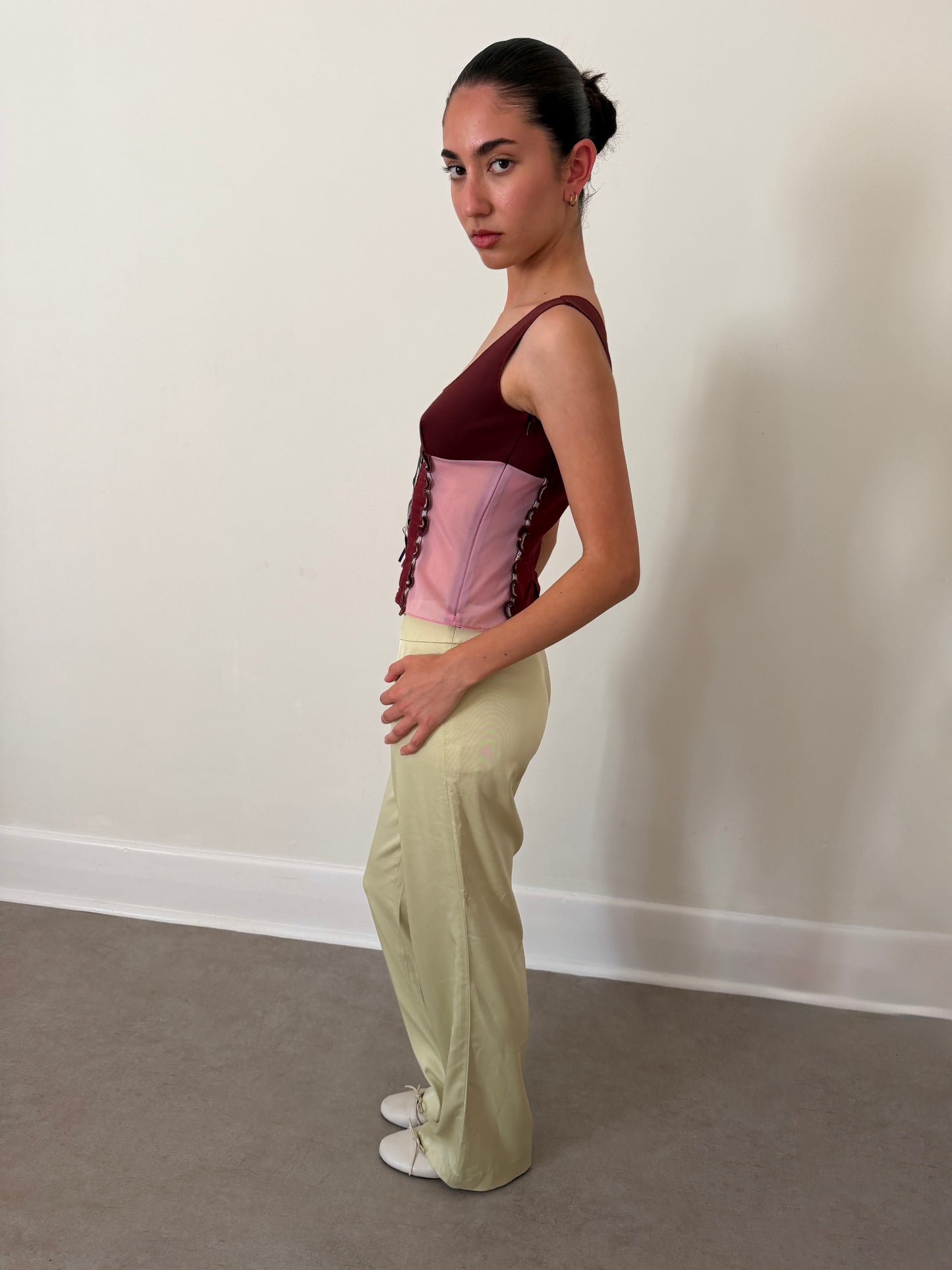 (permanent collection) miu miu fall 1999 butterfly top