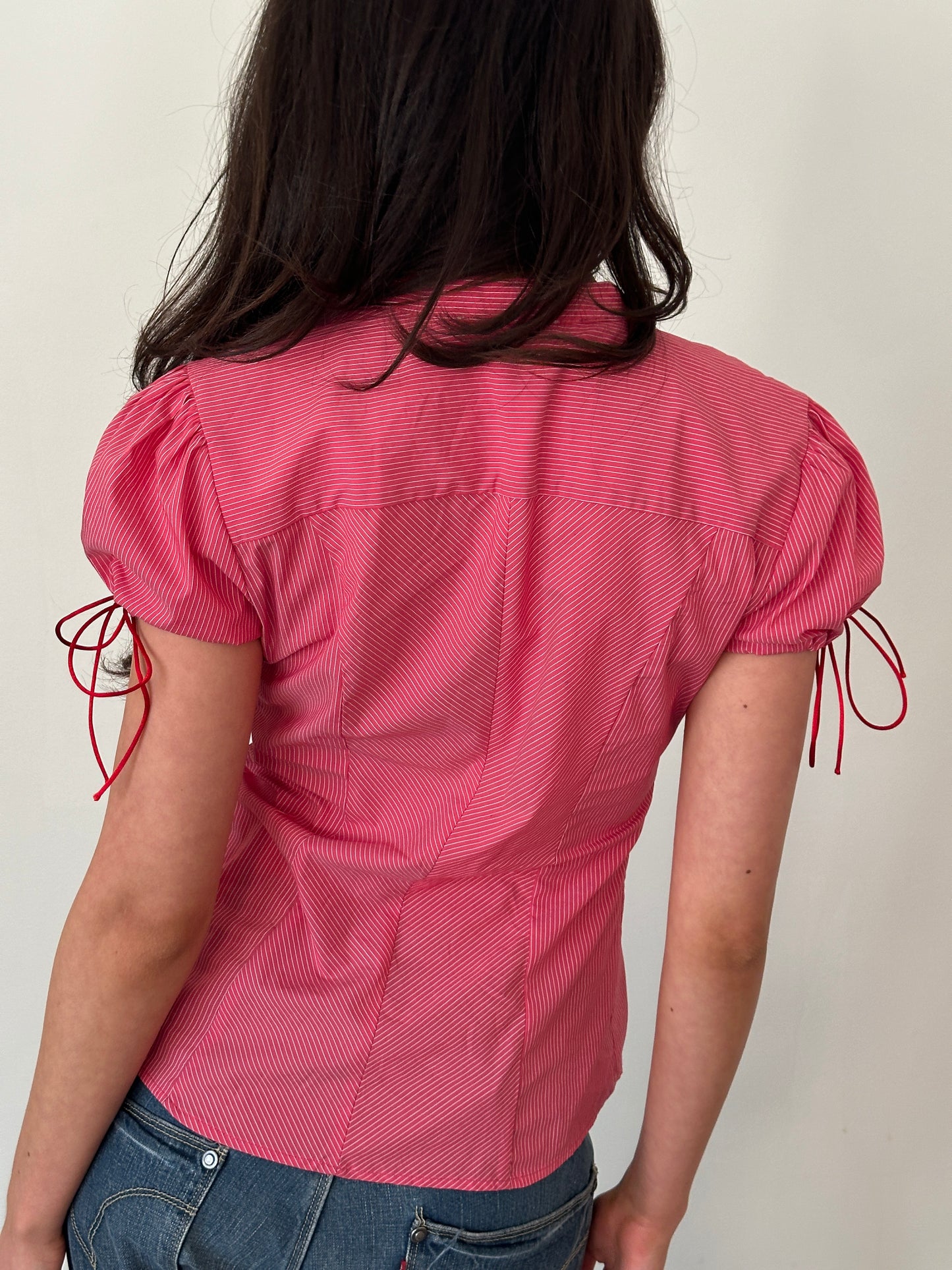 90s naracamicie striped blouse