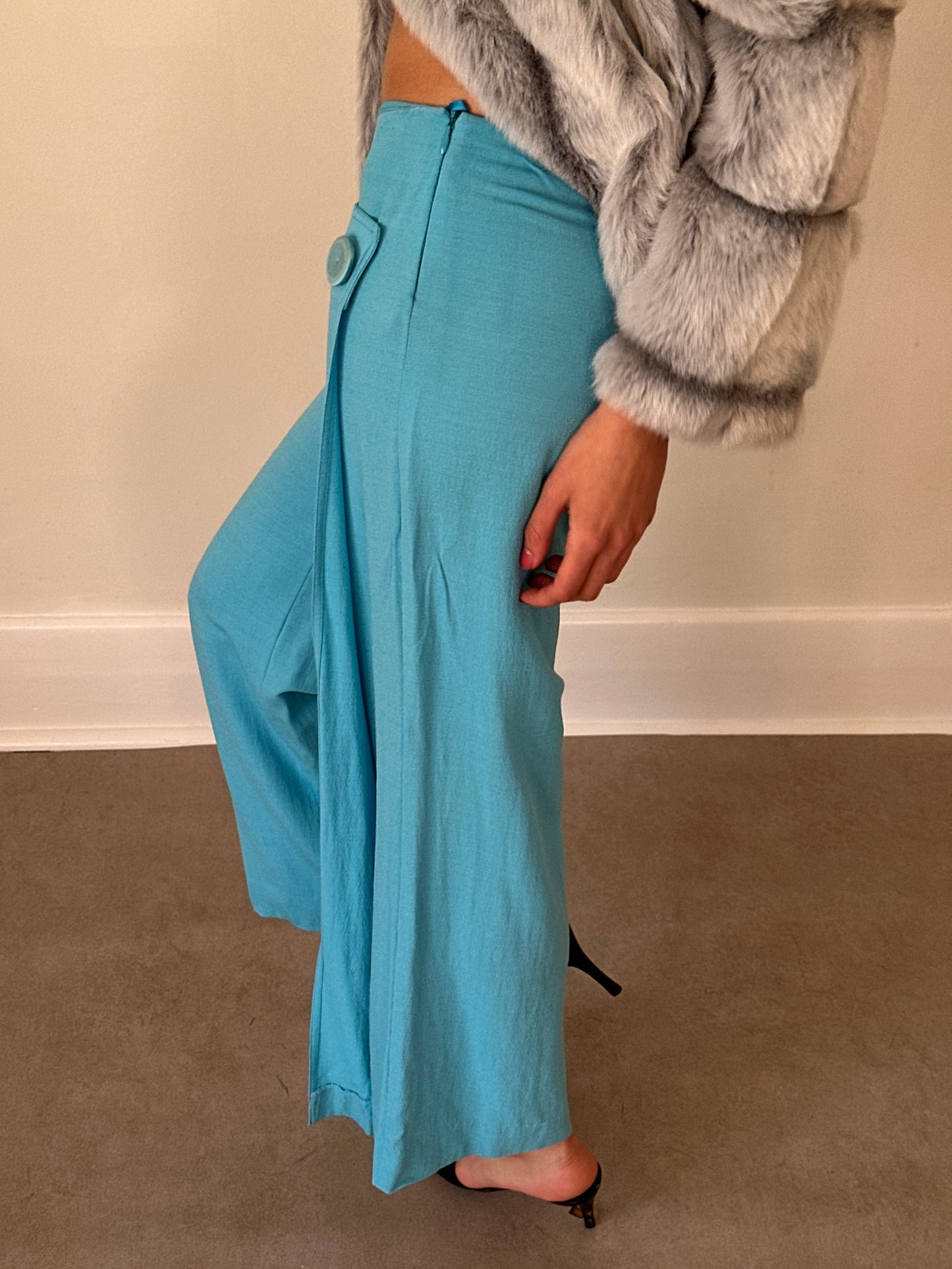 90s emporio armani side-zip pants