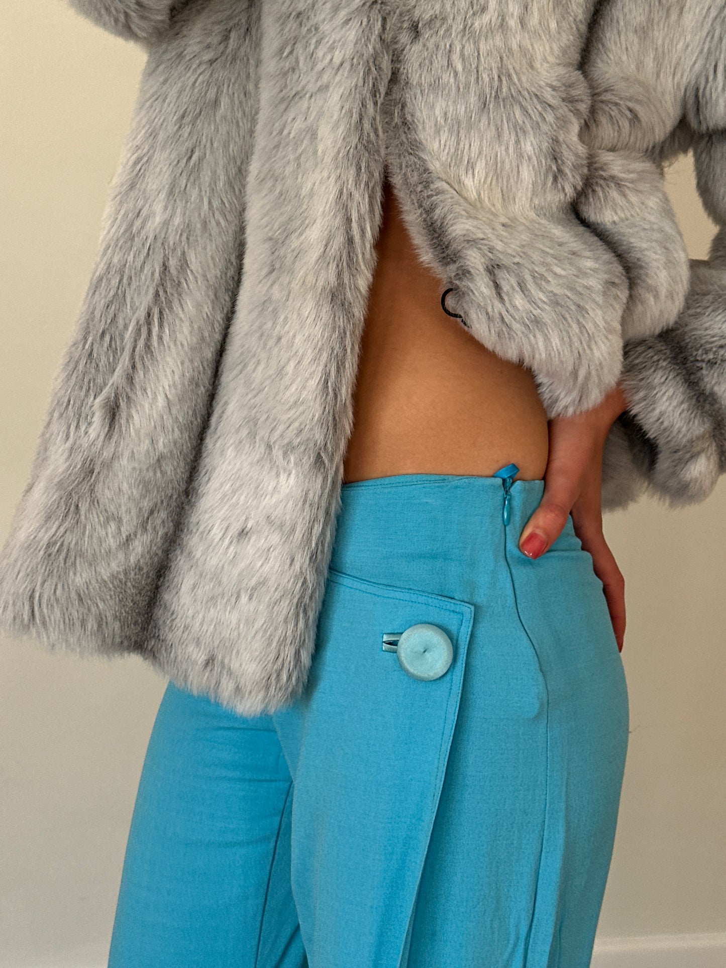 90s emporio armani side-zip pants