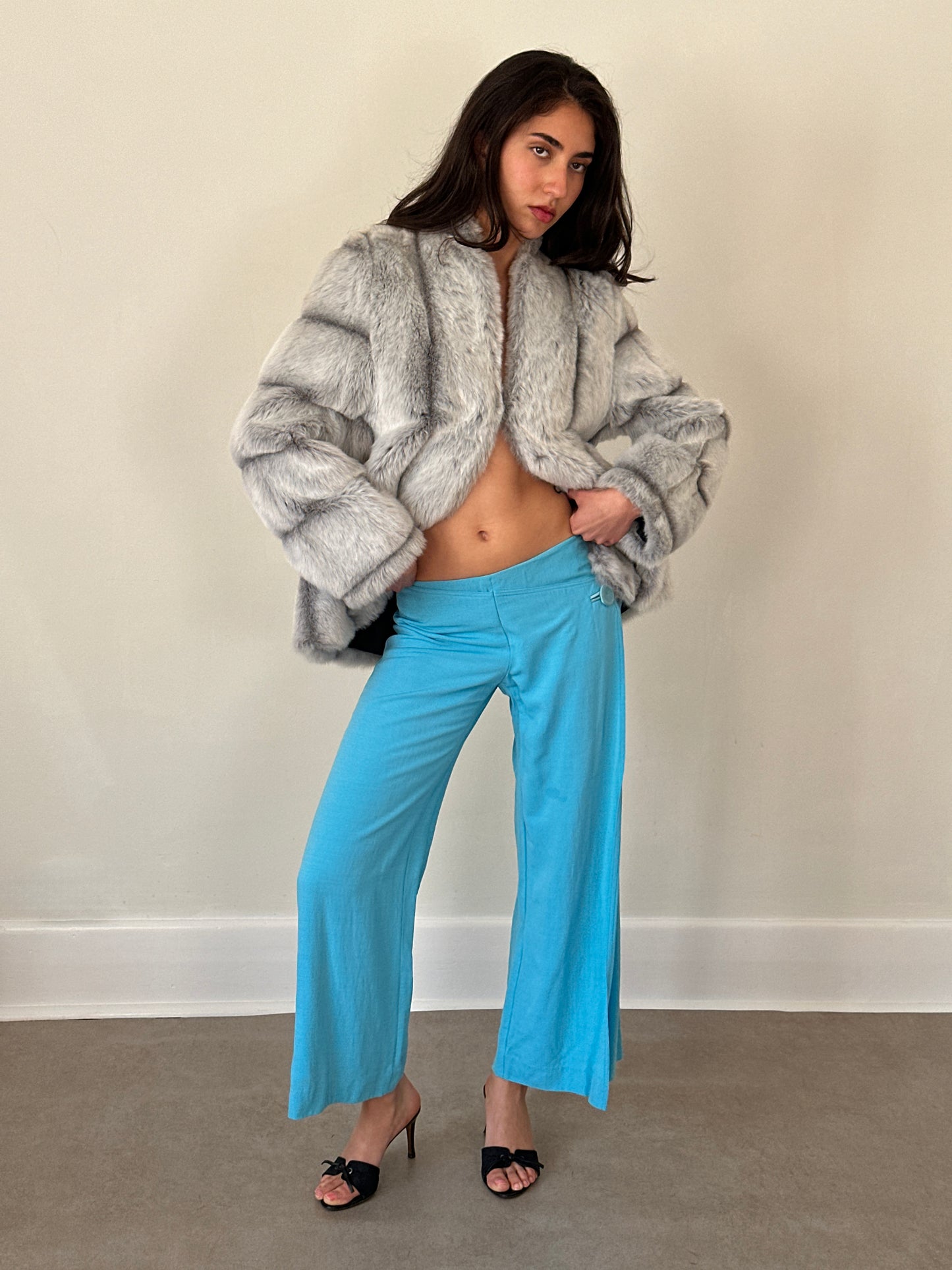 90s emporio armani side-zip pants