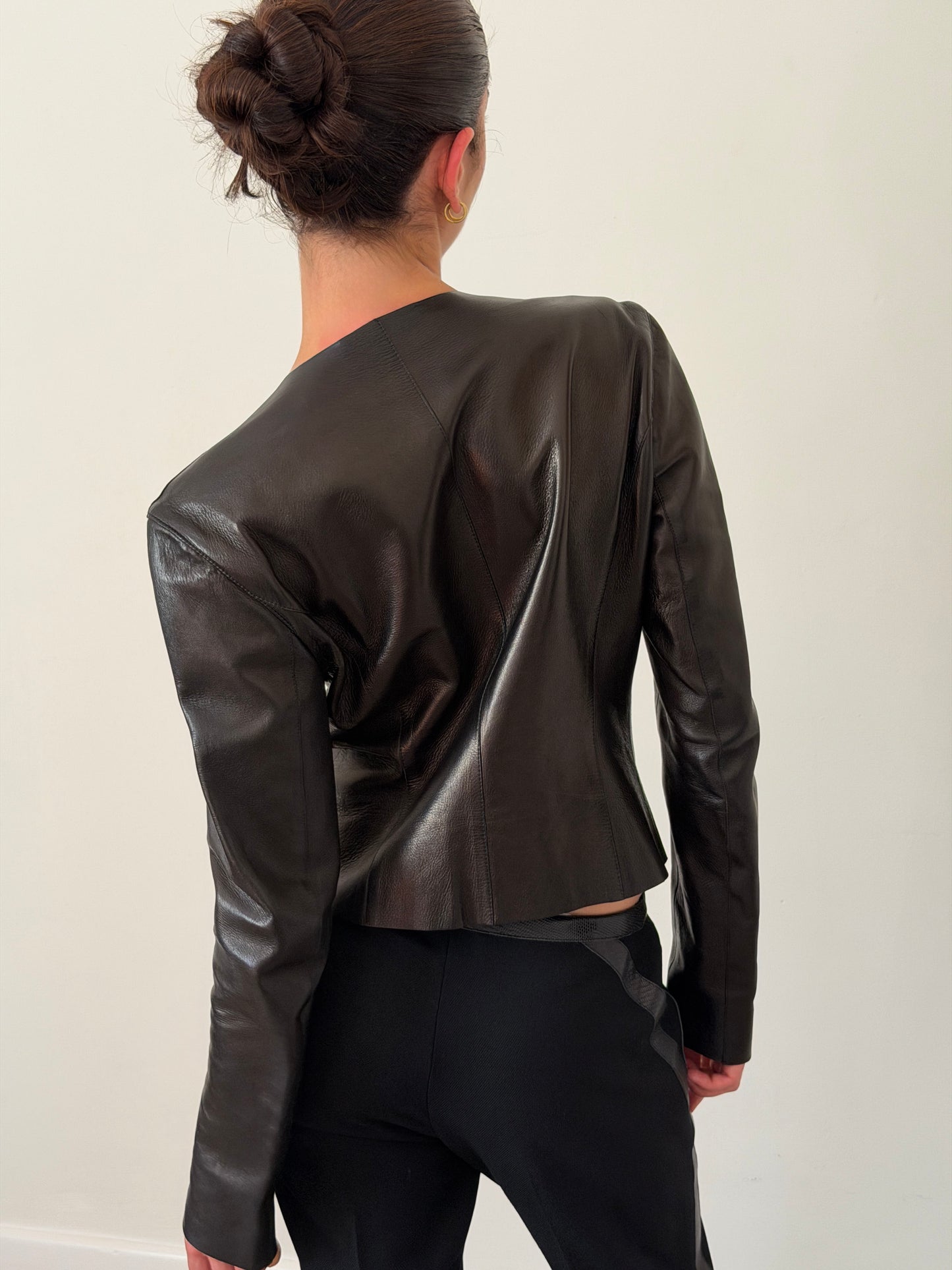 (rare) gucci fall 1997 leather jacket