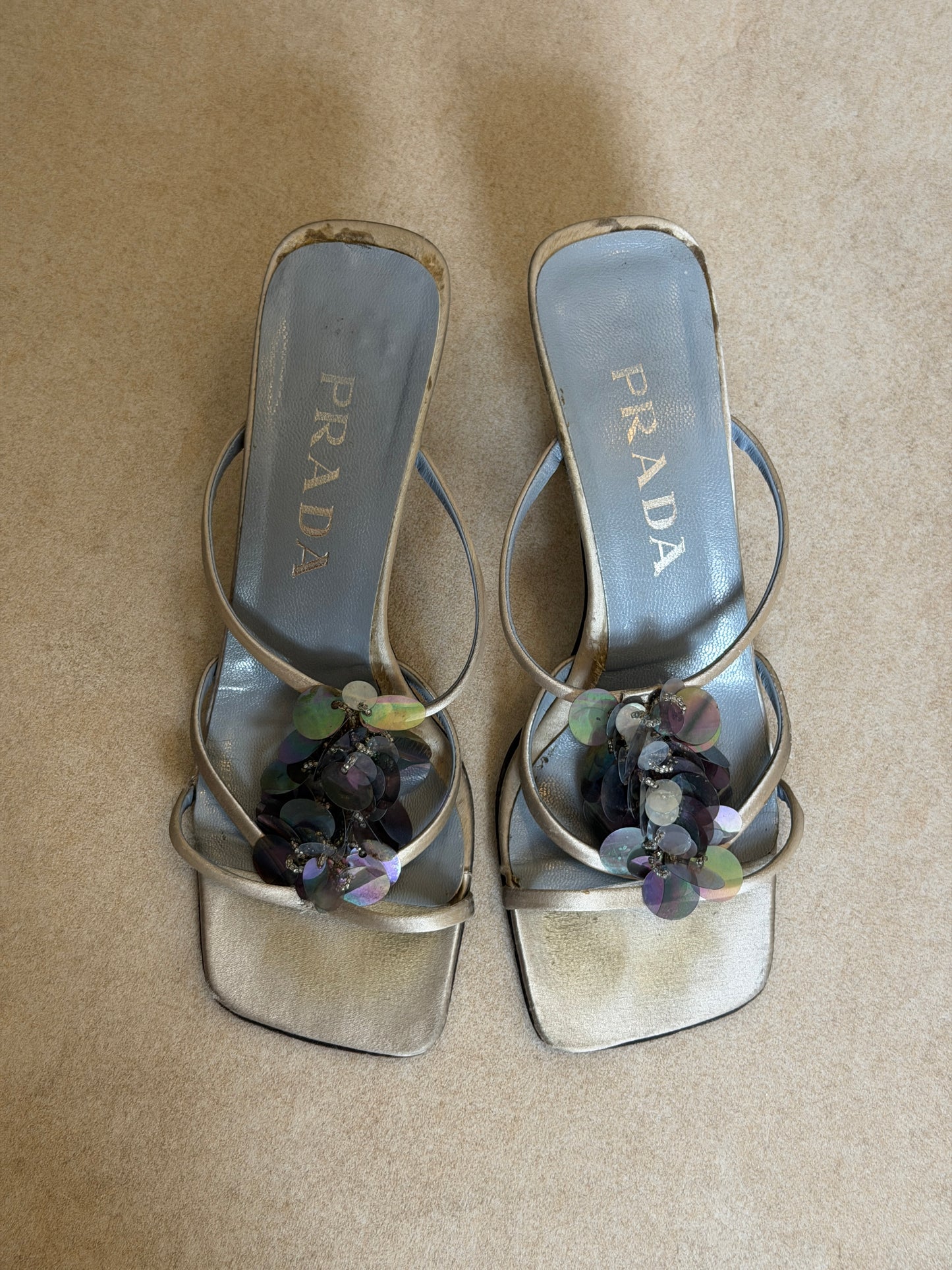 prada spring summer 2000 disc heels