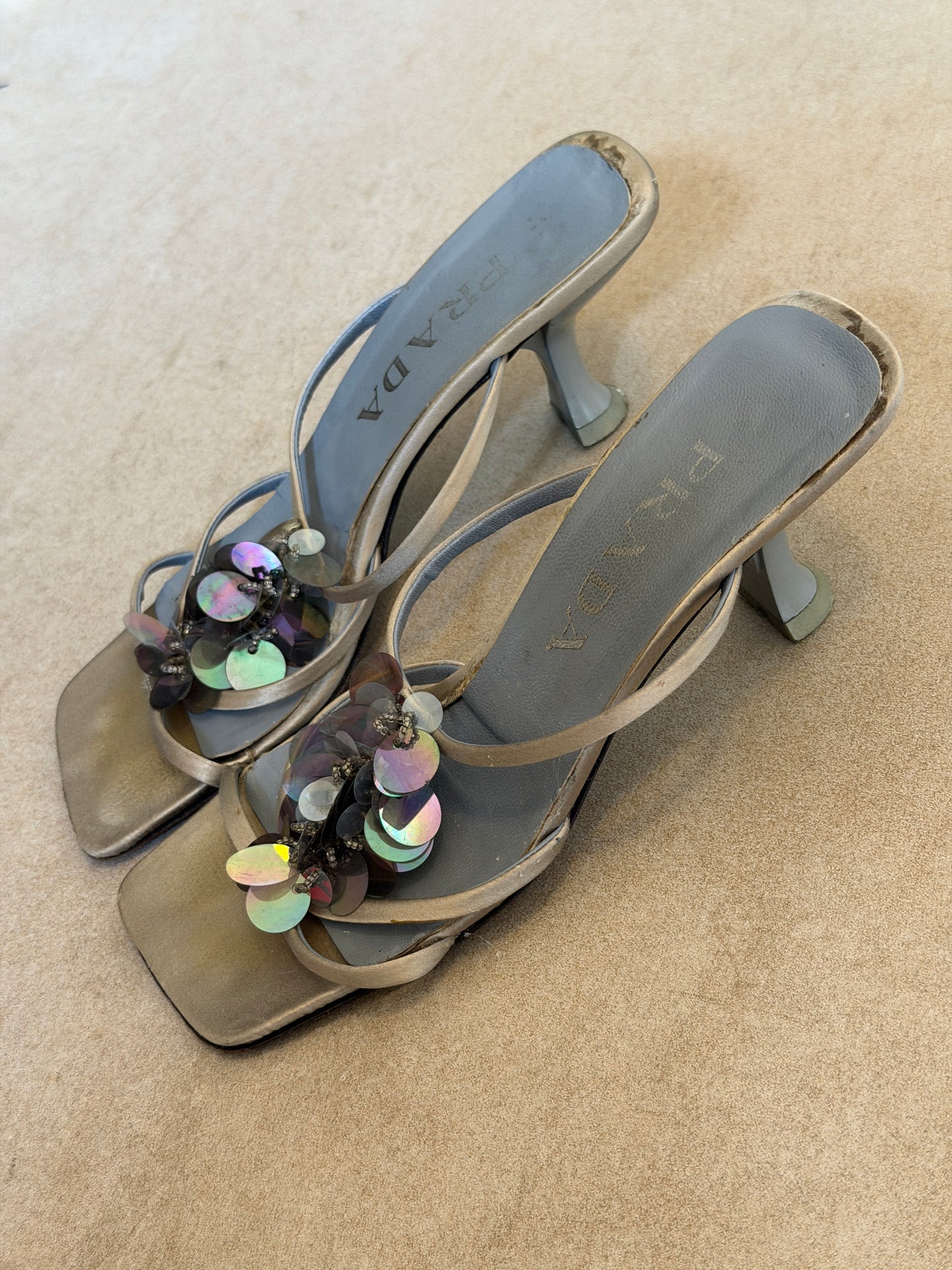 prada spring summer 2000 disc heels