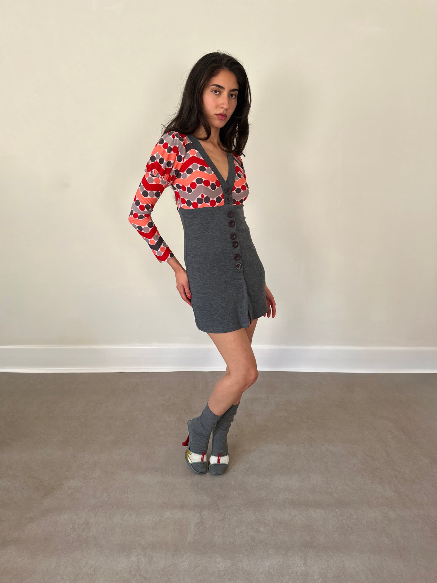 2000s polka dot top