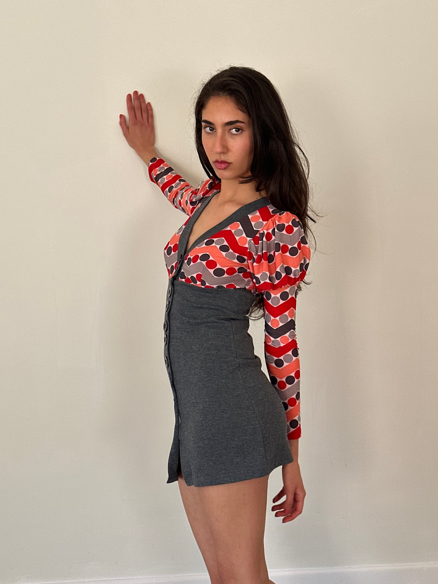 2000s polka dot top