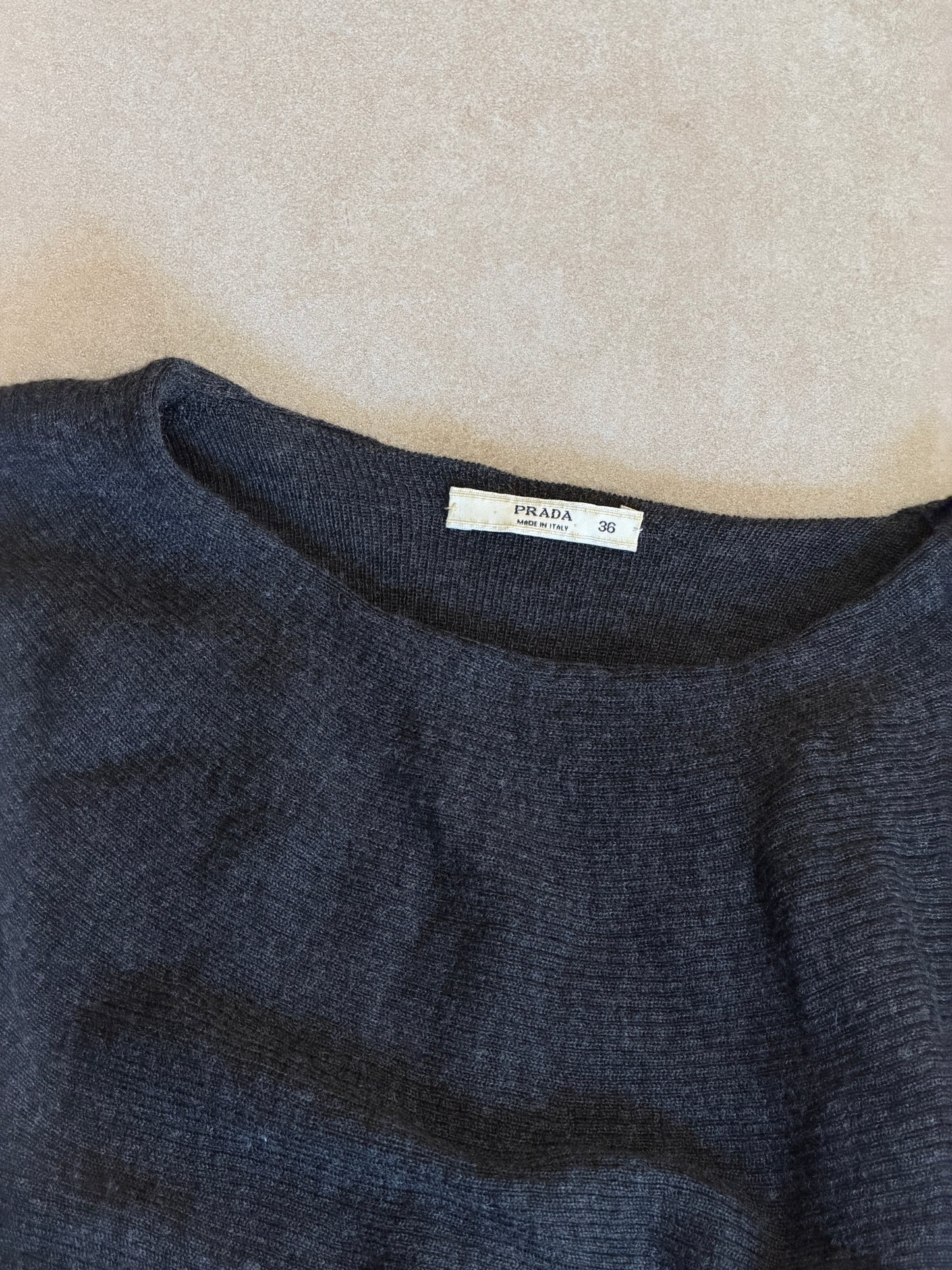 prada 90s layered knit