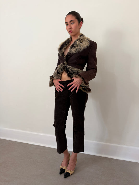 gucci fall winter 1998 by tom ford shearling jacket