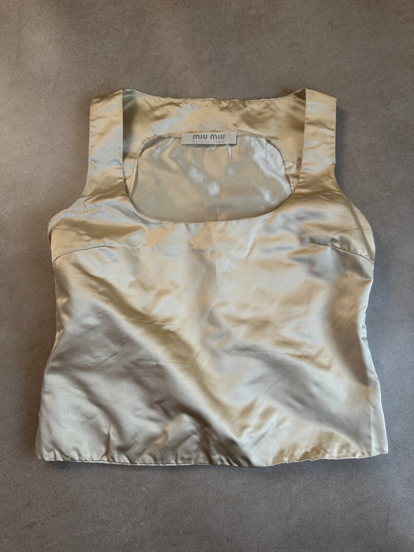 (rare) miu miu fw 1999 ivory bustier