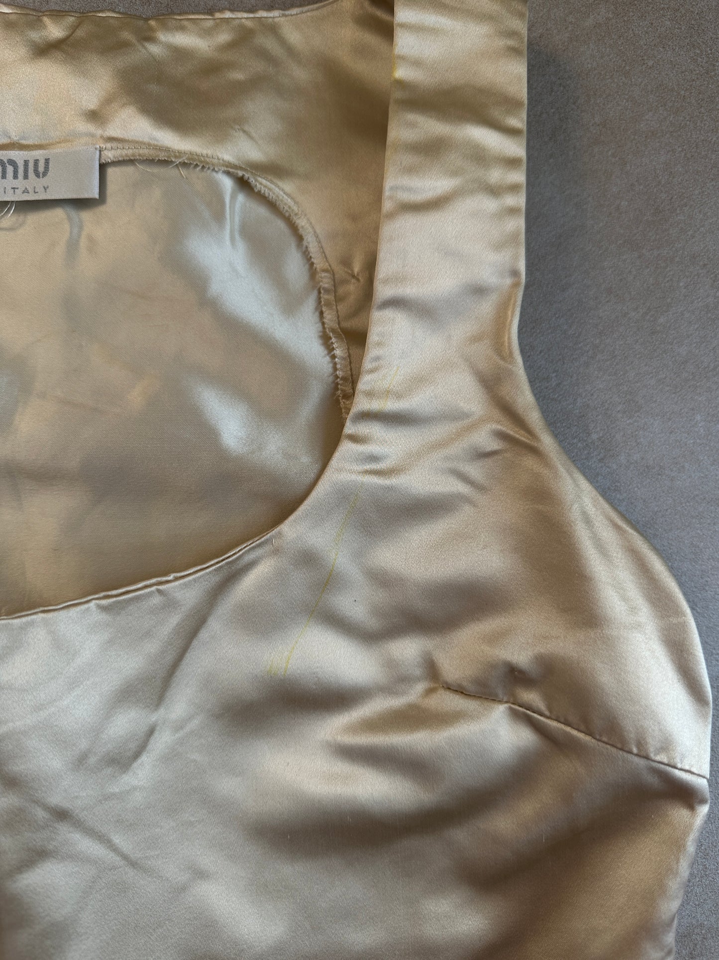 (rare) miu miu fw 1999 ivory bustier