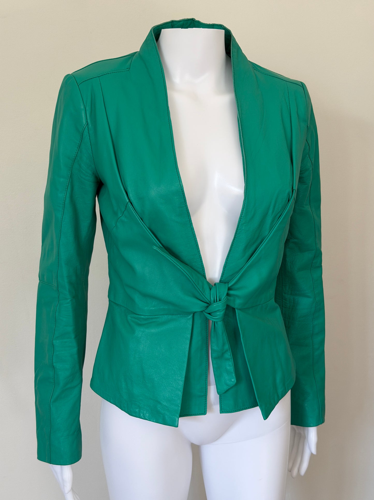 90s annarita italian leather jacket