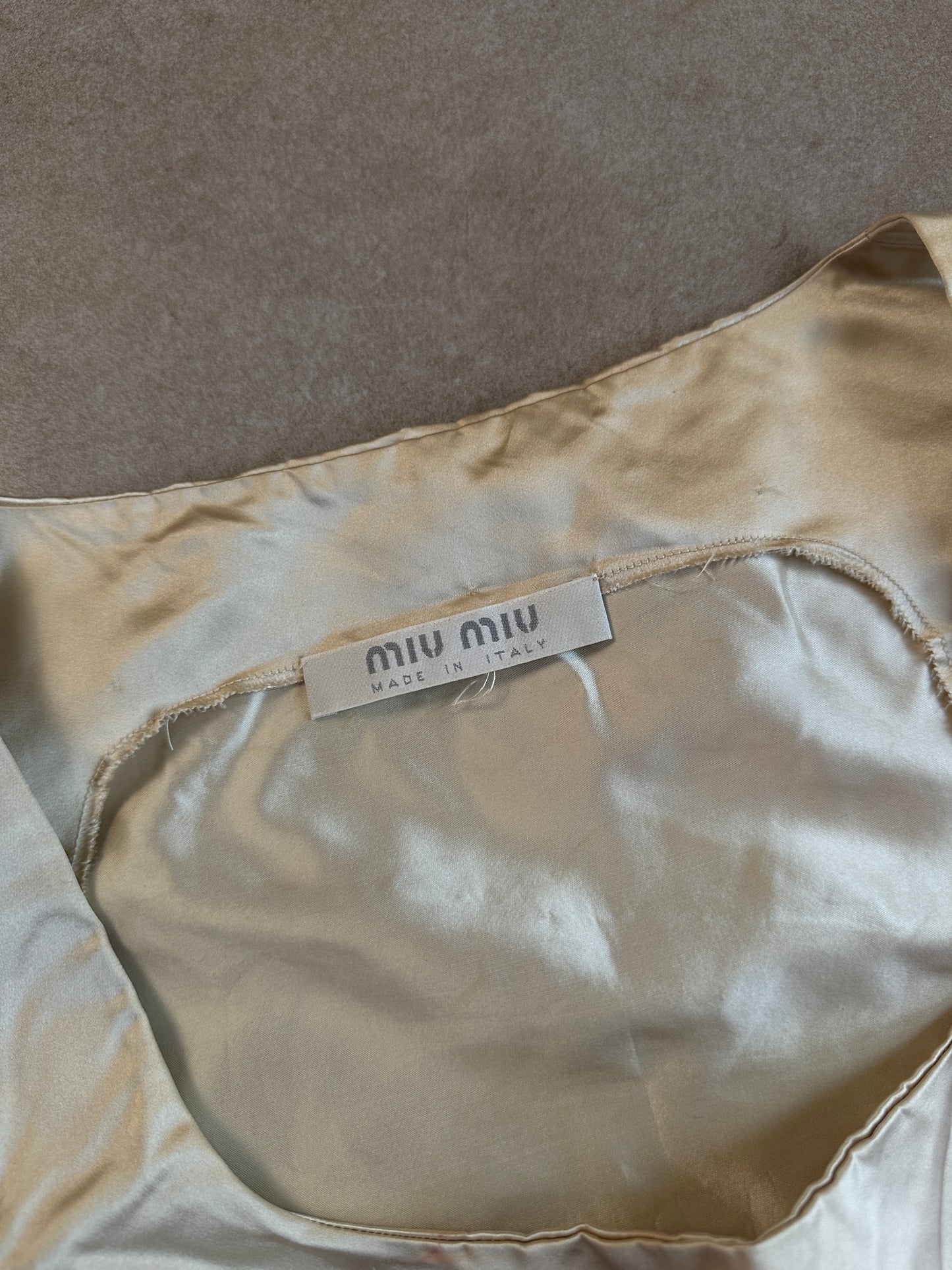 (rare) miu miu fw 1999 ivory bustier