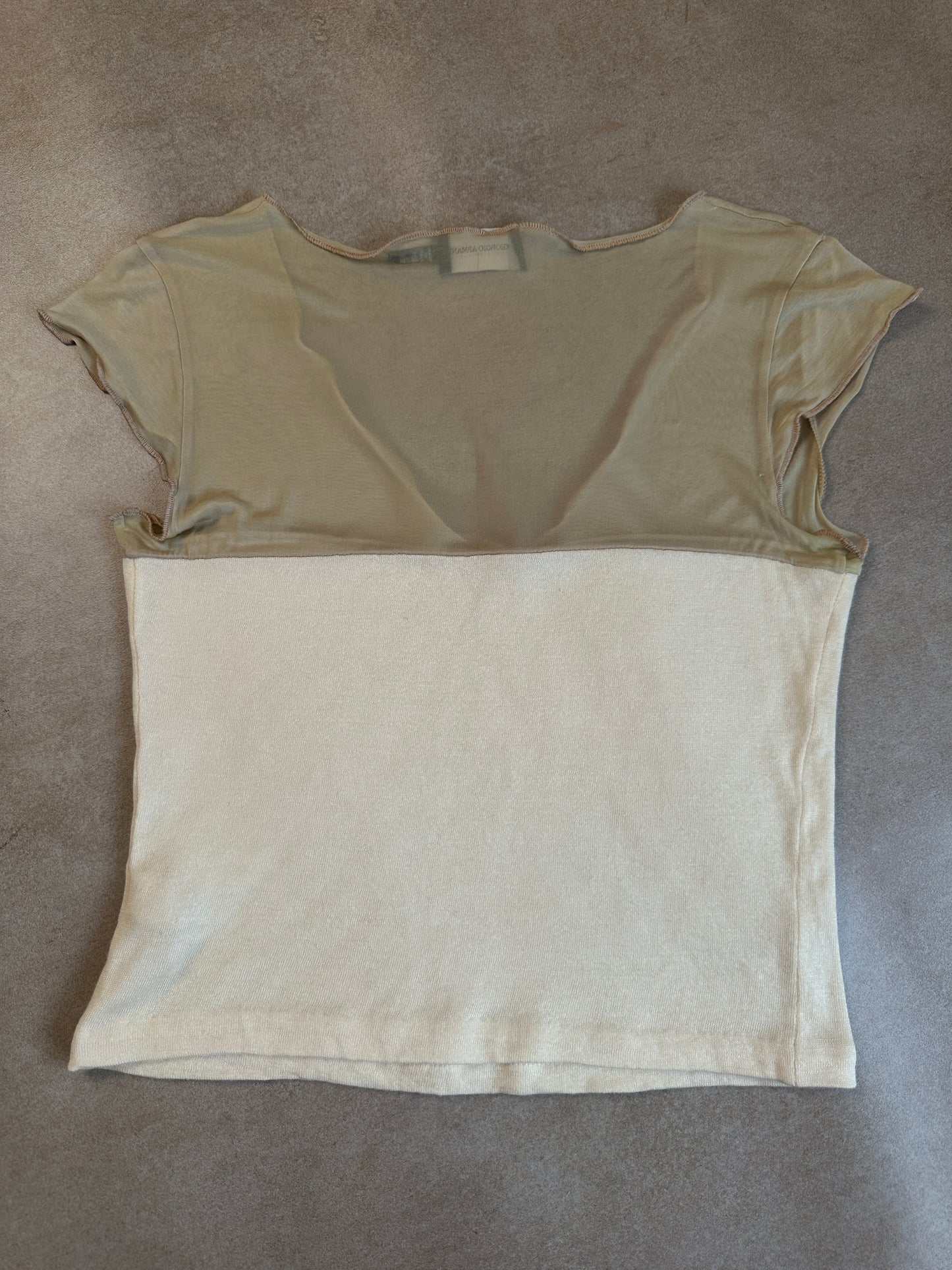 90s giorgio armani collezioni sheer top