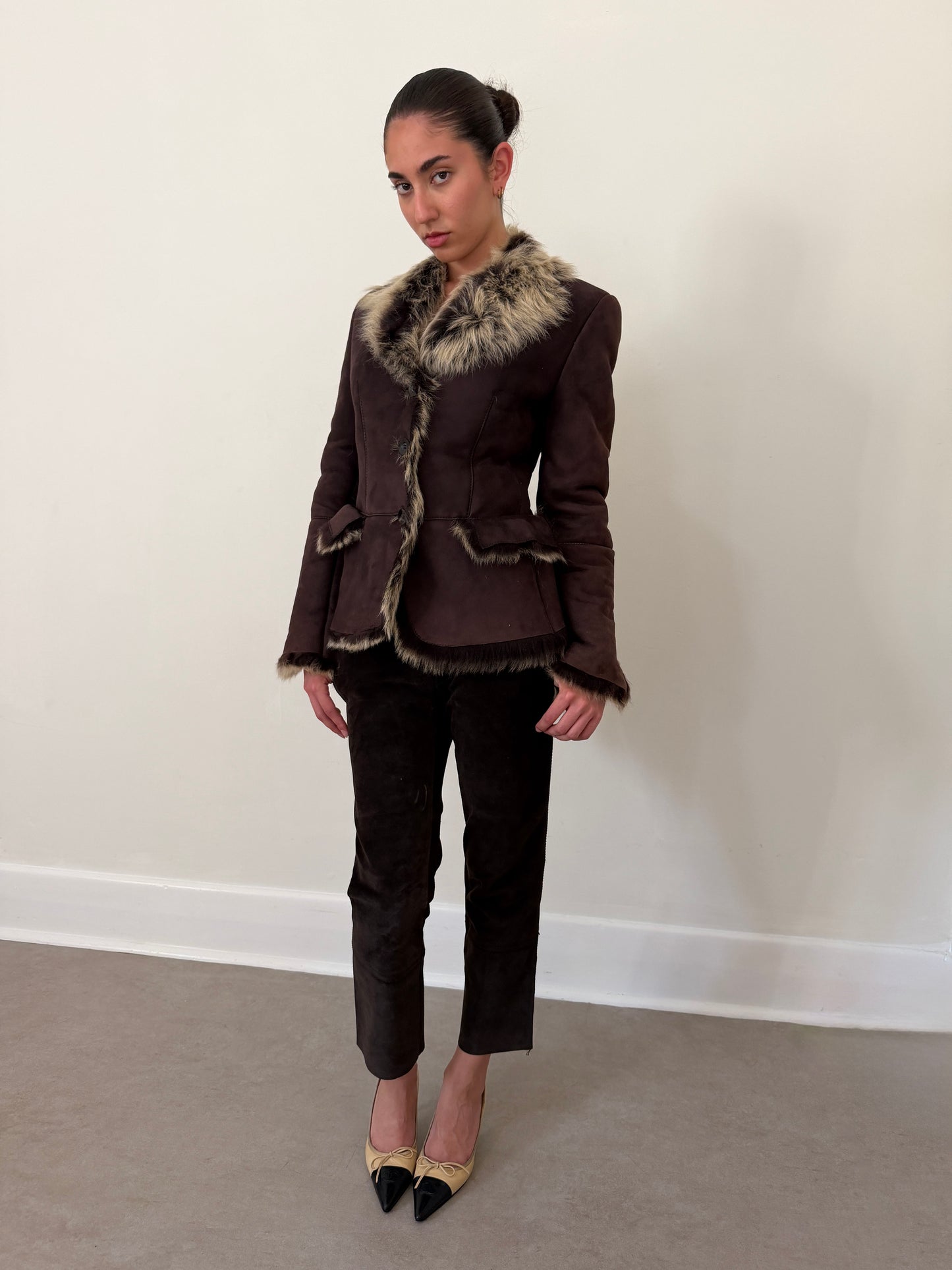 gucci fall winter 1998 by tom ford shearling jacket