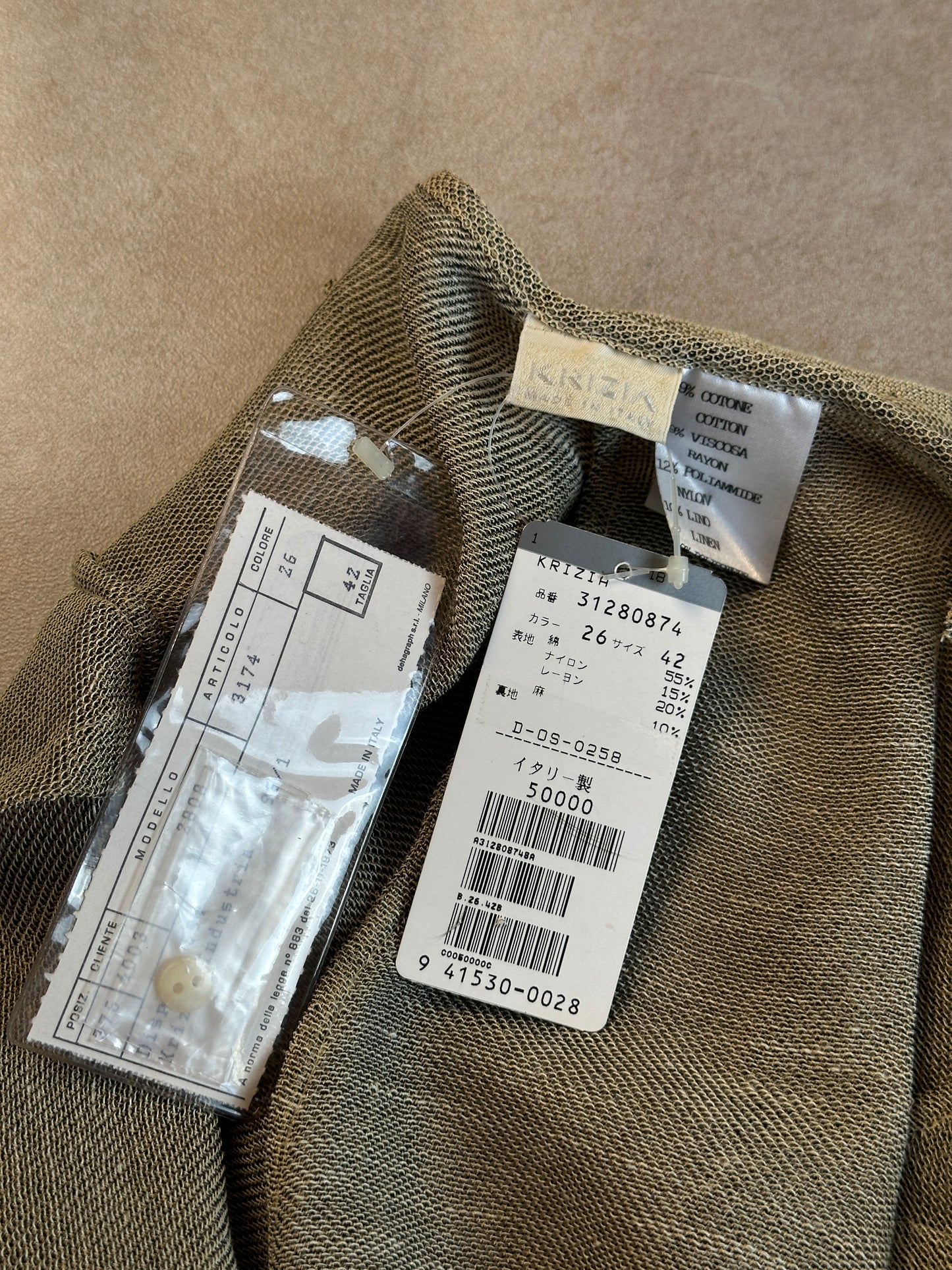 90s kriza linen vest