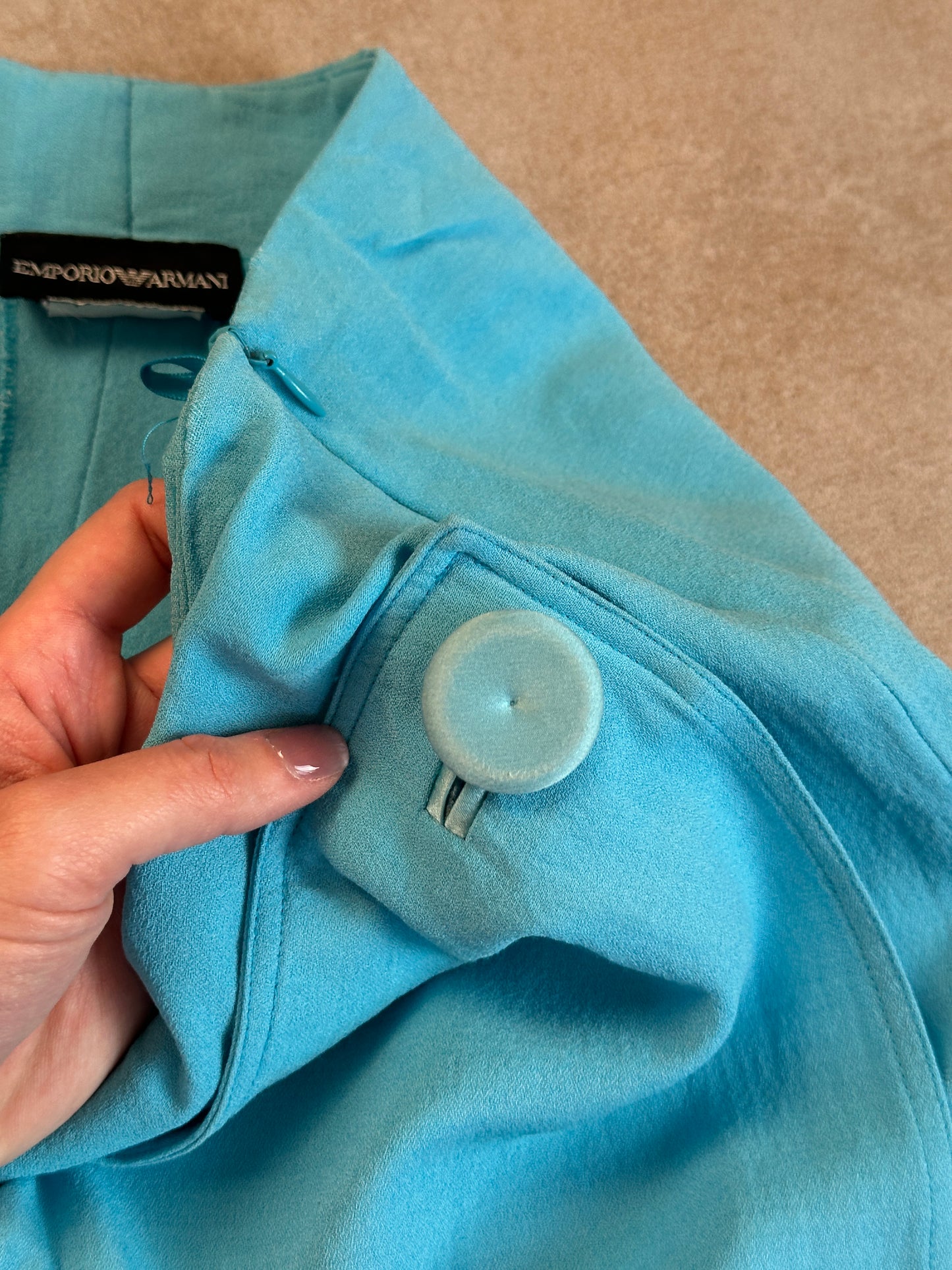 90s emporio armani side-zip pants