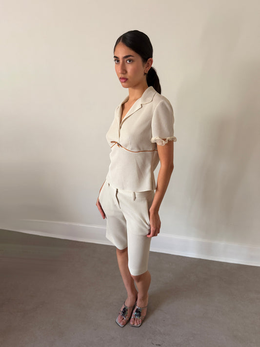 prada spring summer 2000 bow blouse