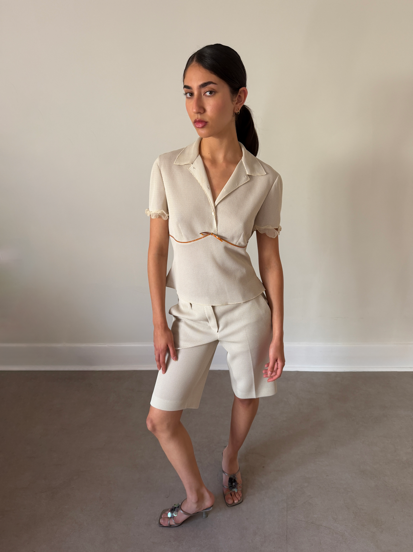 prada spring summer 2000 bow blouse