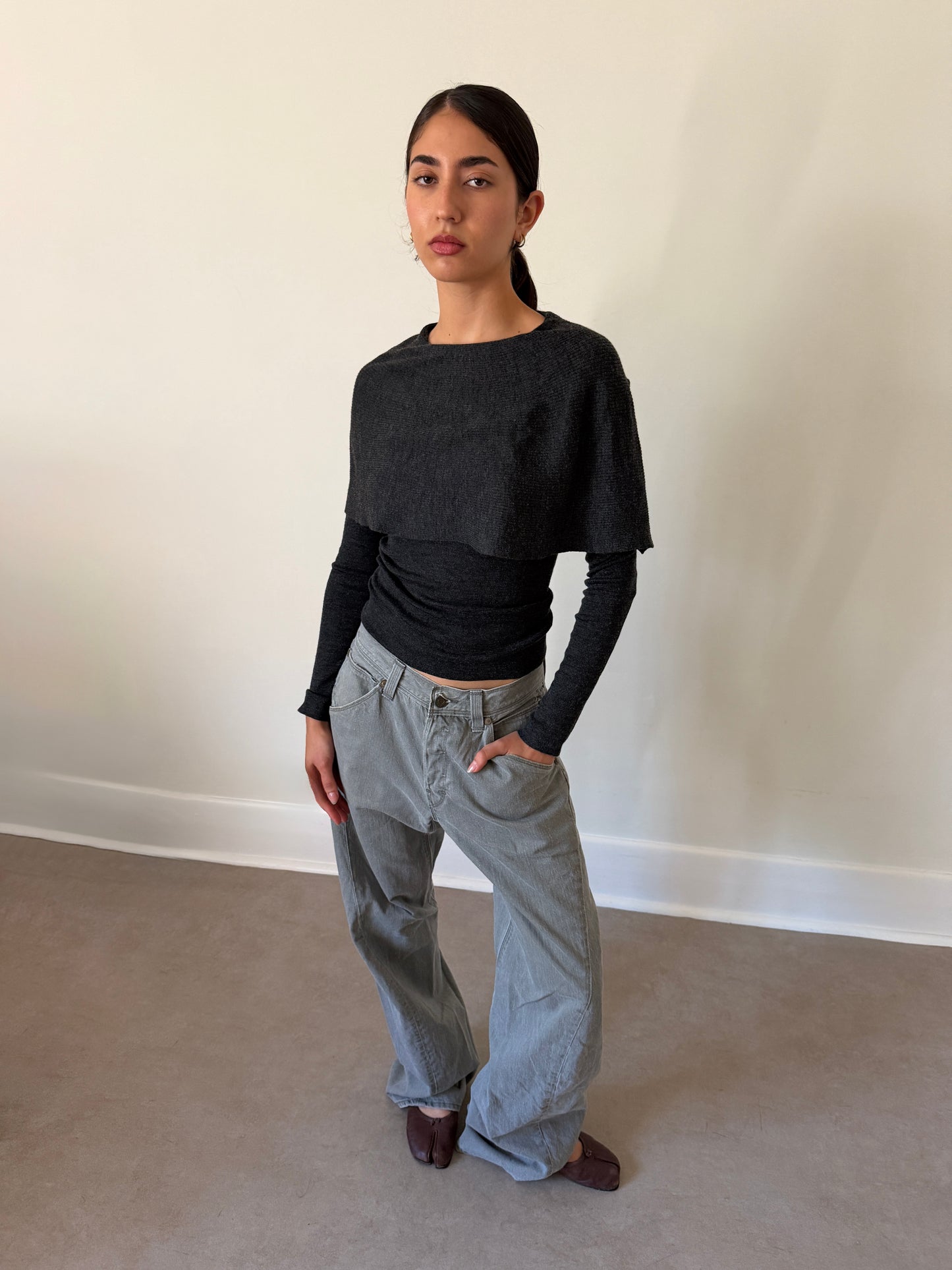 prada 90s layered knit