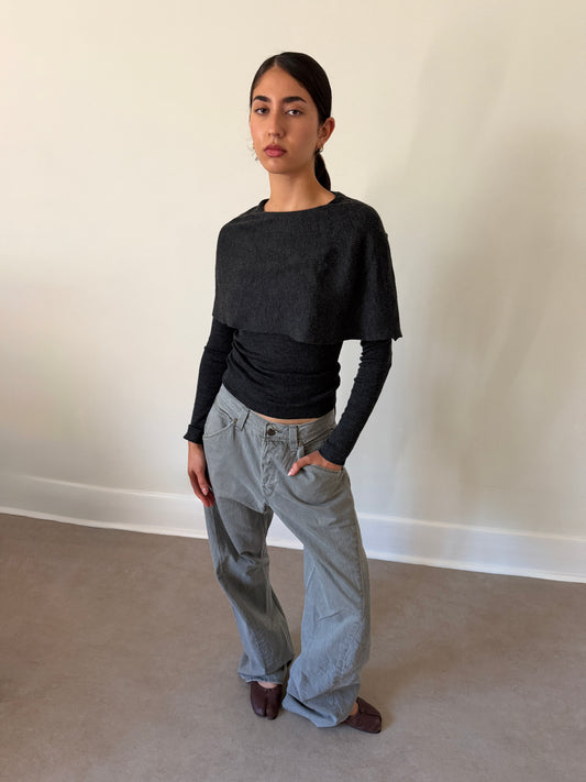 prada 90s layered knit