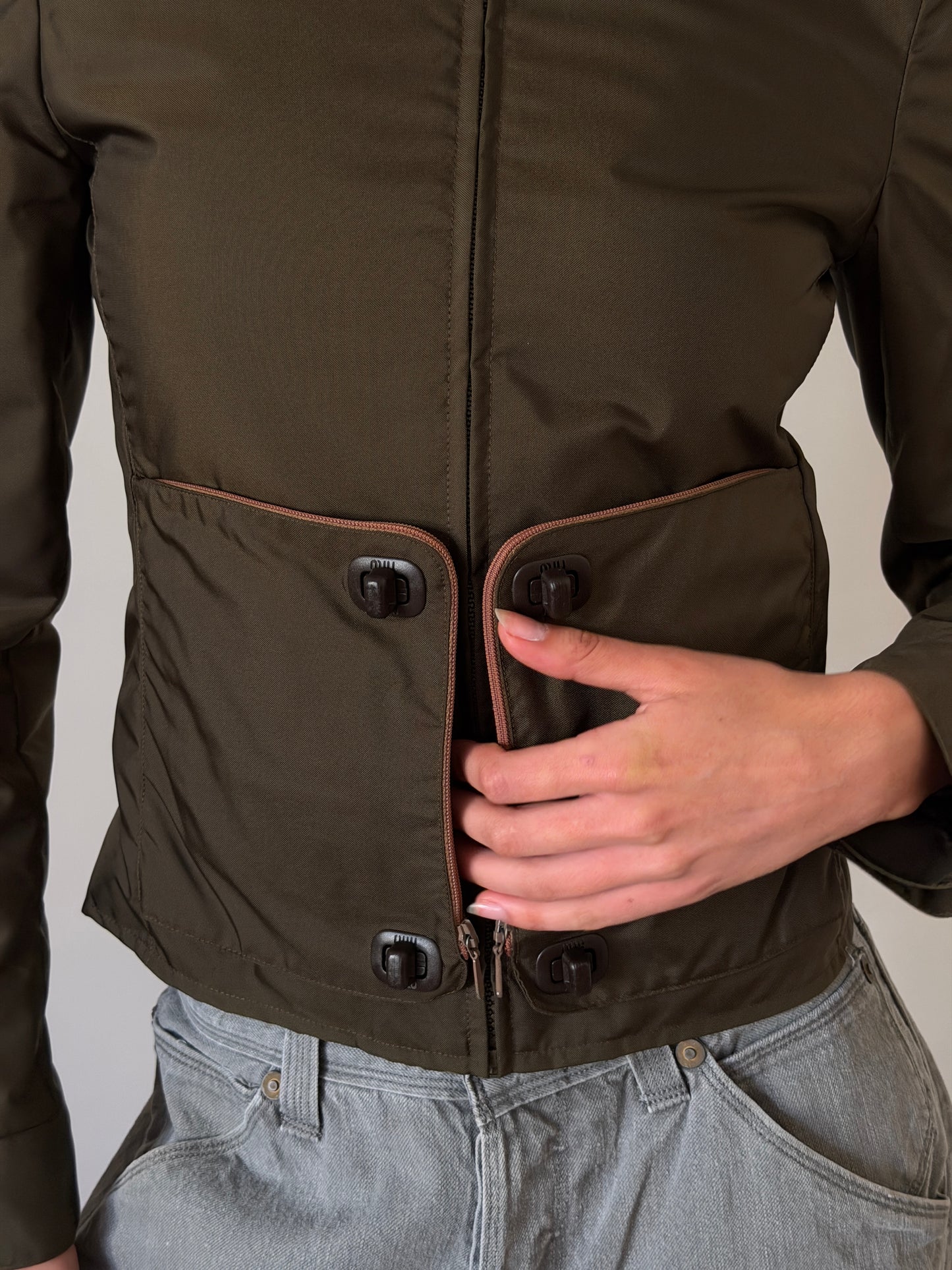 (permanent collection) miu miu fall winter 1999 hidden pocket jacket