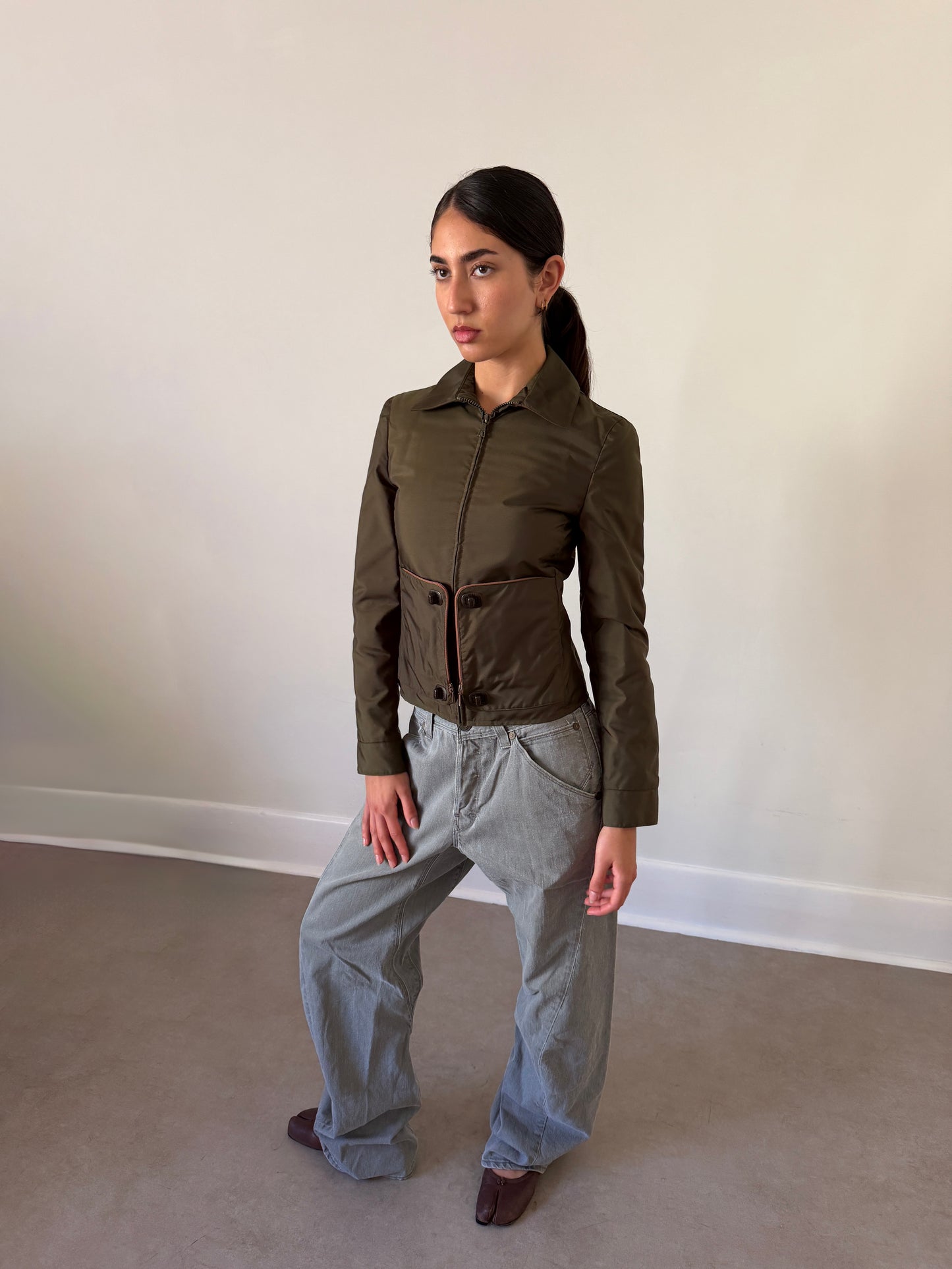 (permanent collection) miu miu fall winter 1999 hidden pocket jacket