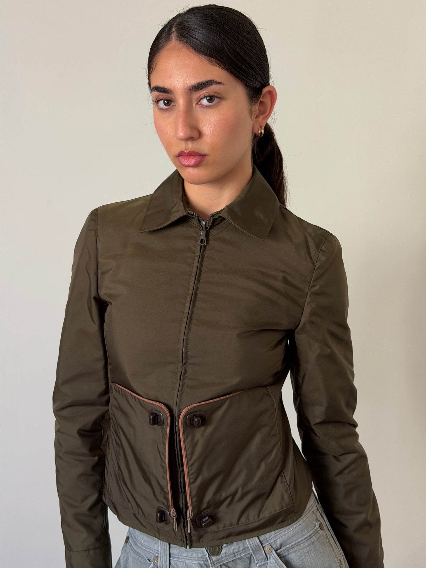 (permanent collection) miu miu fall winter 1999 hidden pocket jacket