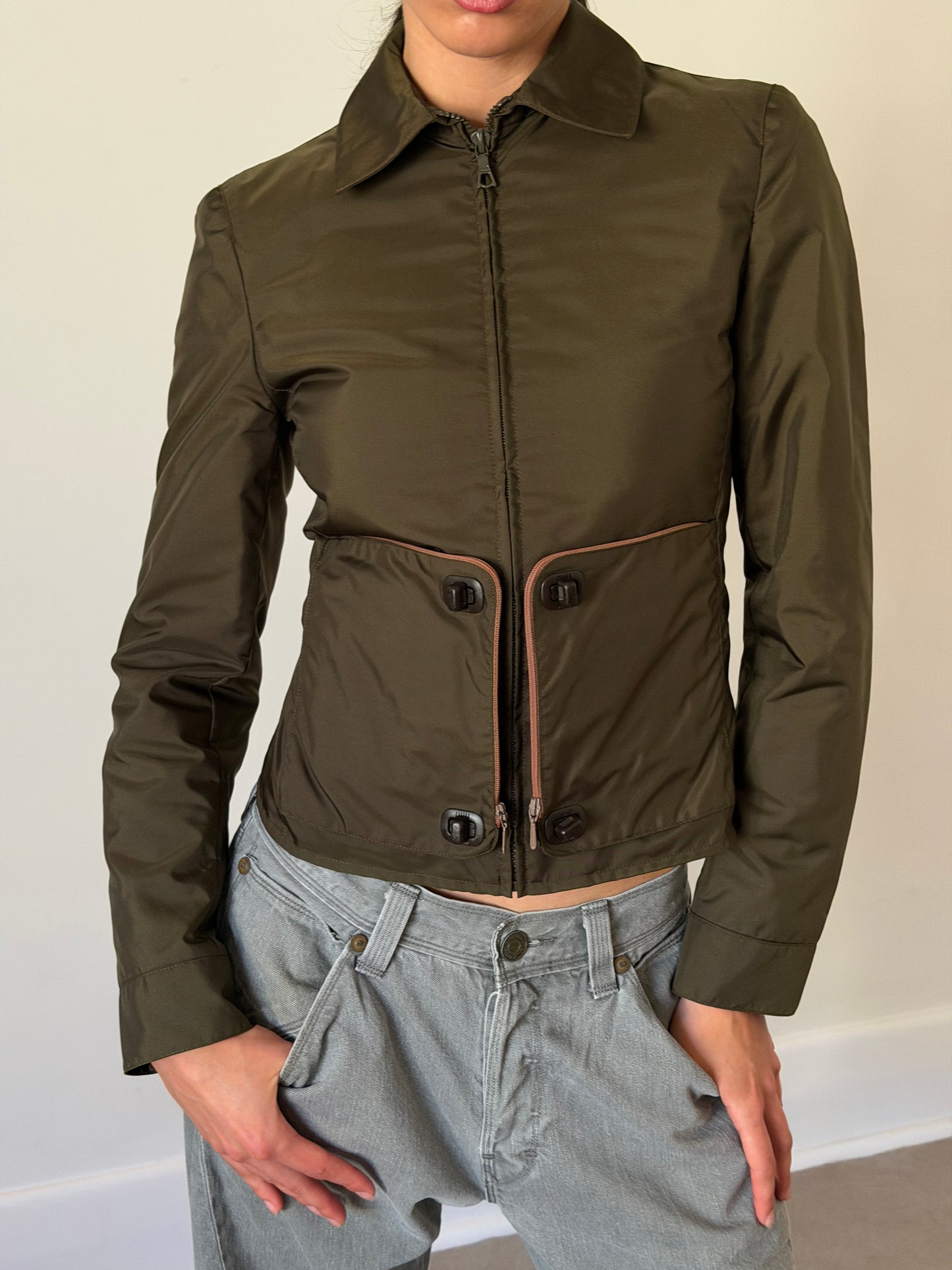 (permanent collection) miu miu fall winter 1999 hidden pocket jacket