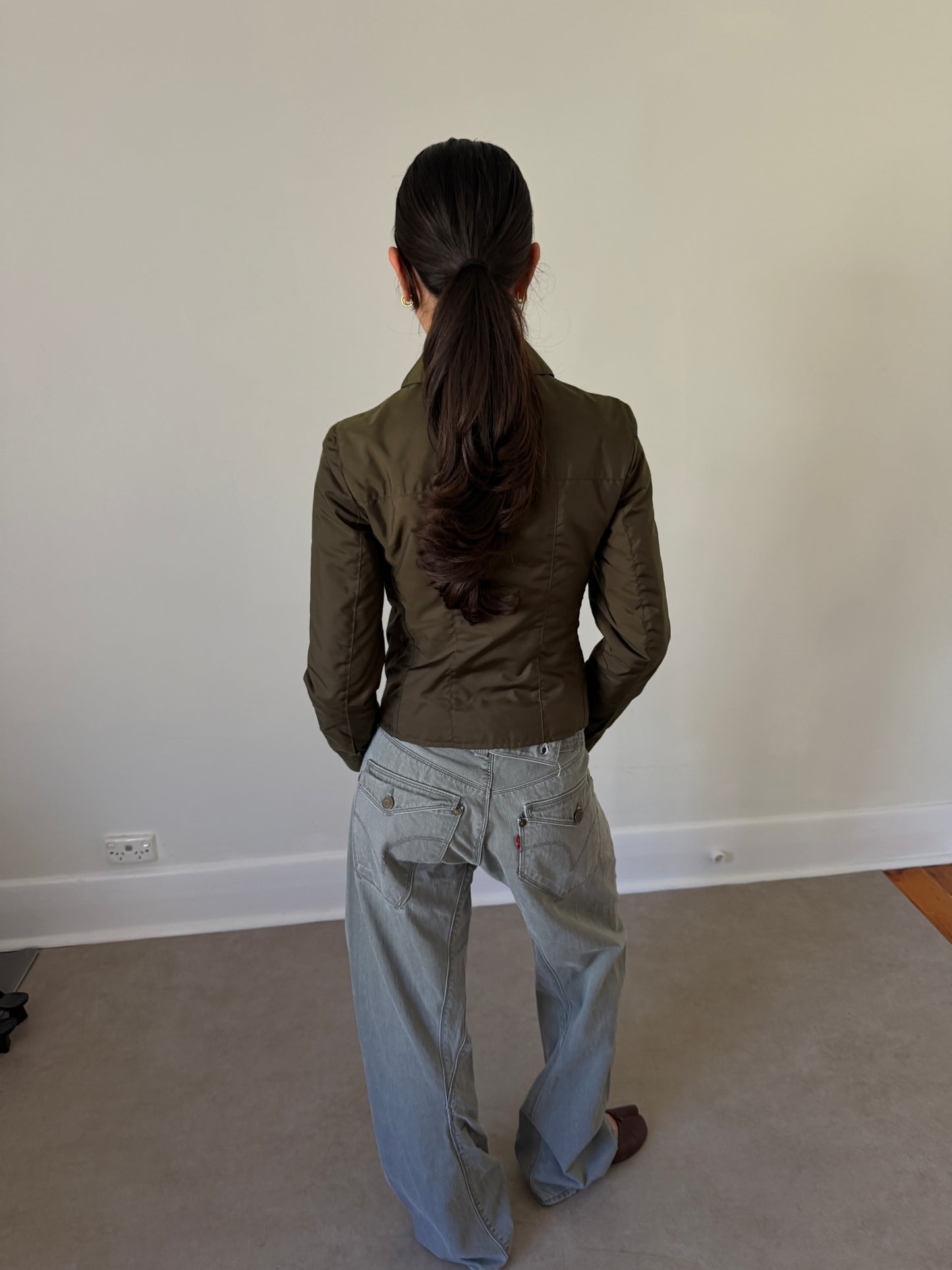 (permanent collection) miu miu fall winter 1999 hidden pocket jacket