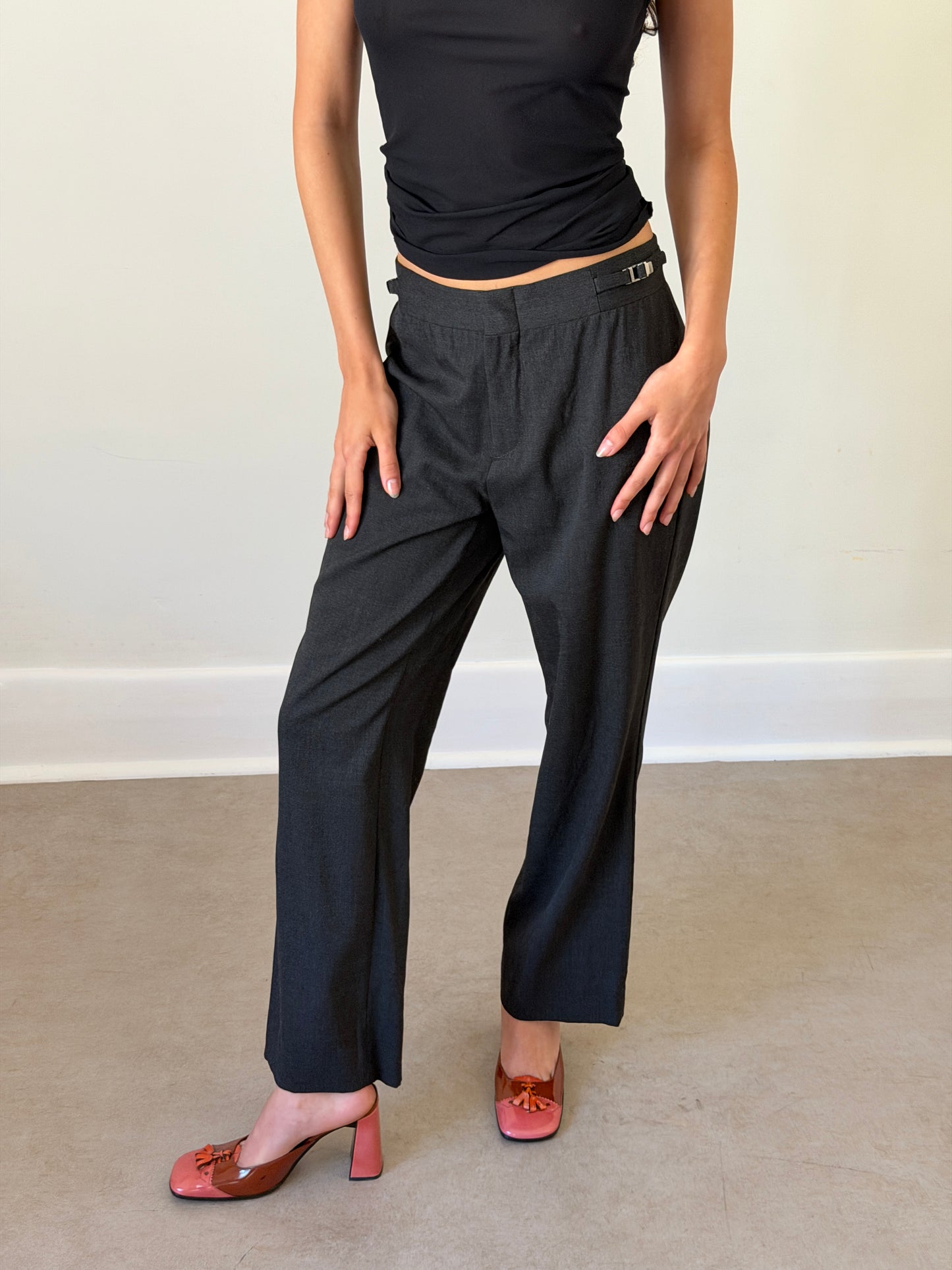 gucci fall winter 1998 buckle slacks